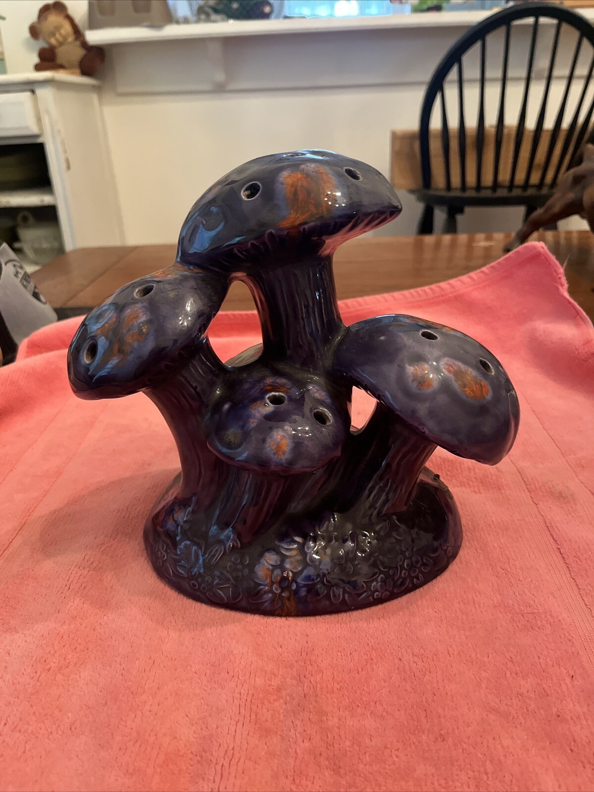 Vintage Cluster Of Ceramic Mushrooms