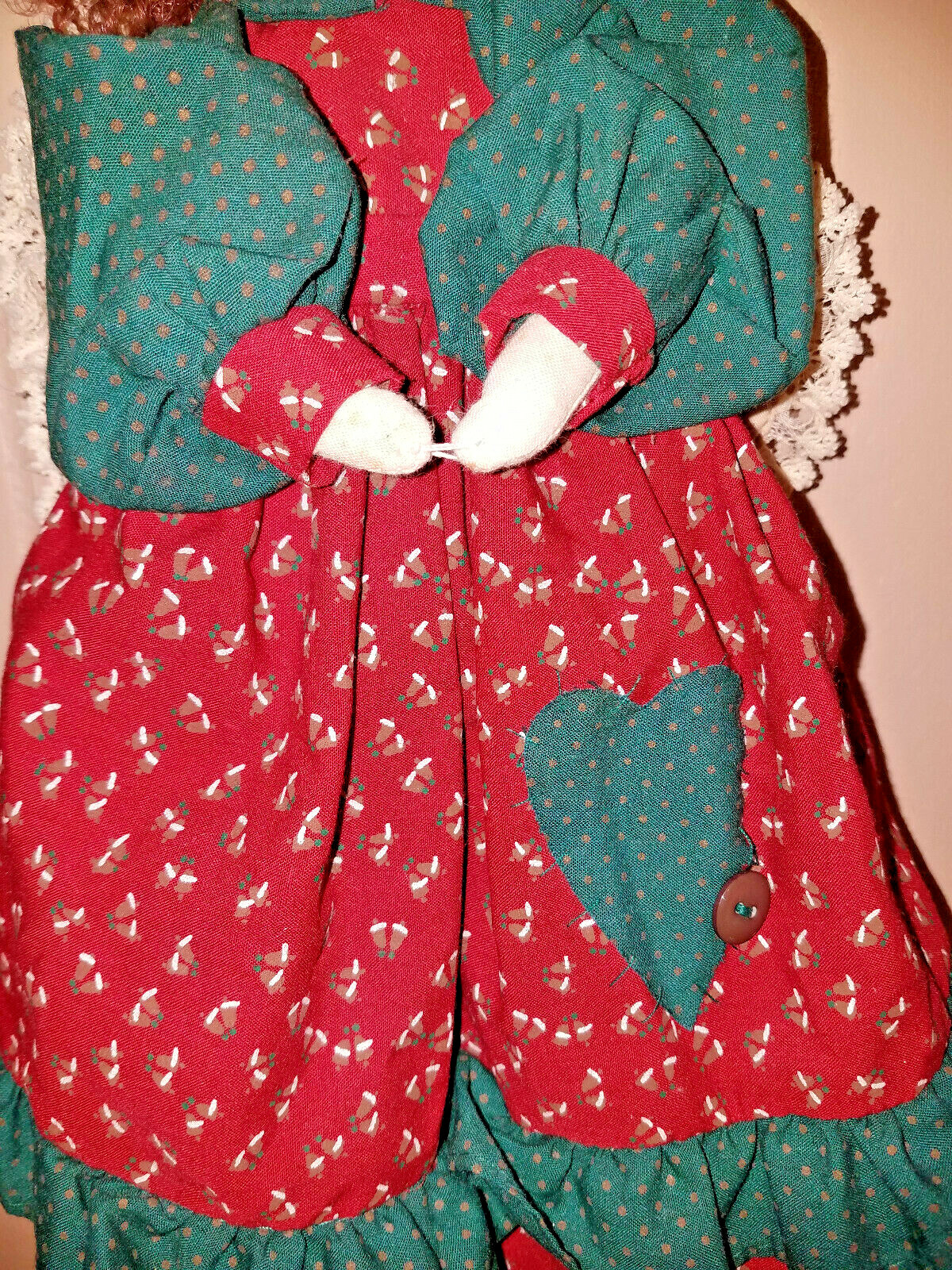 Country Angel Wood Hand Made Country Farmhouse Standing With Long Dowel Legs 16″