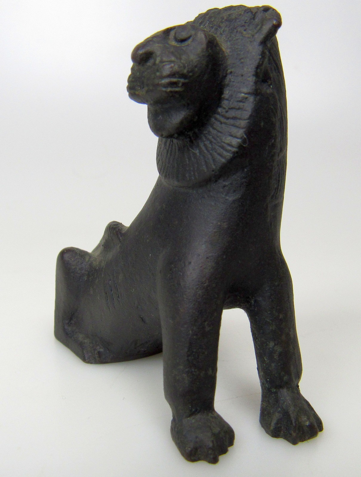 Bronze Lion Statuette Egyptian Figurine MMA Metropolitan Museum of Art 6 oz.