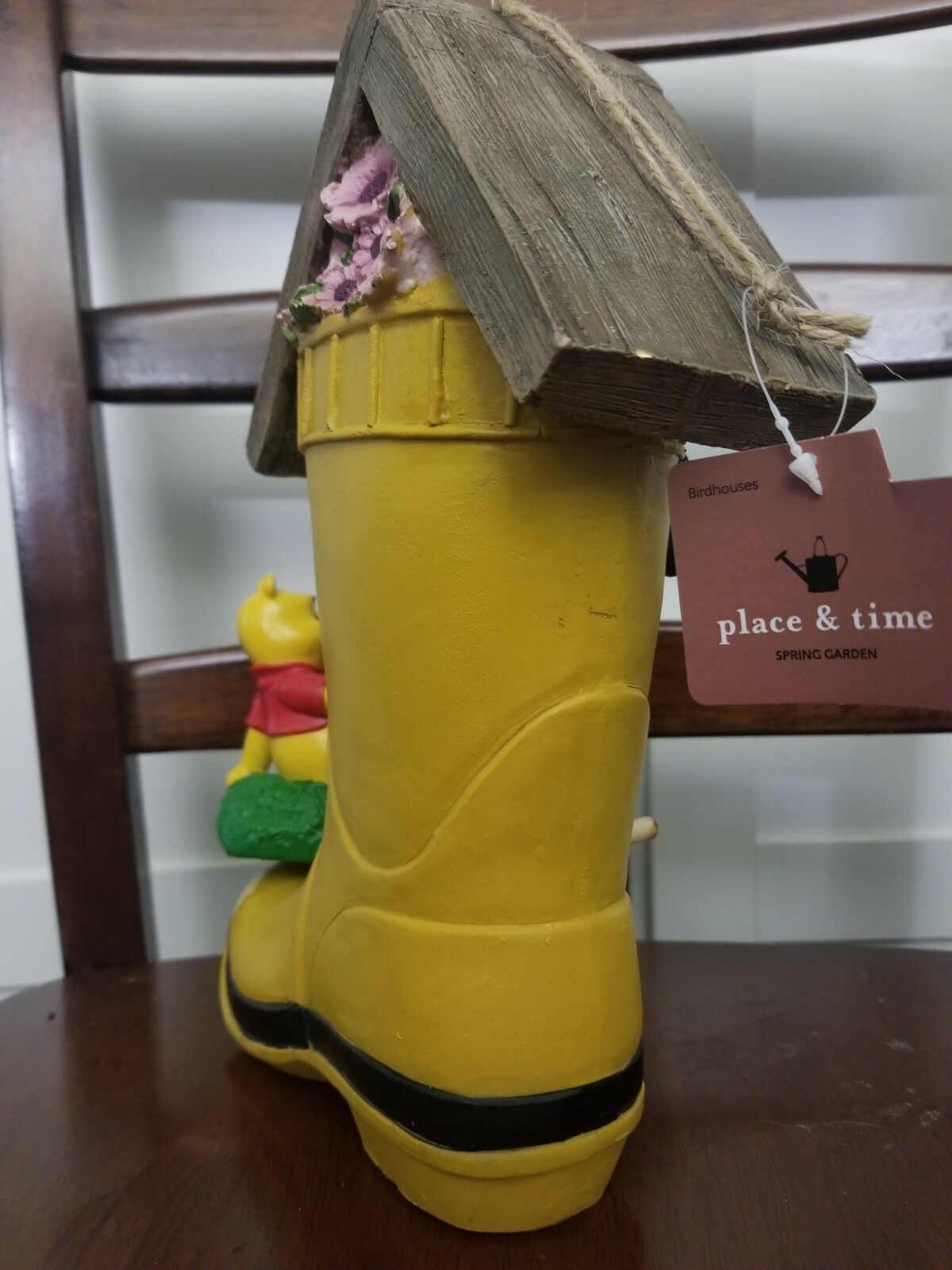 Disney inspired Winnie the Pooh & Piglet Bird house Birdhouse pooh bear boot