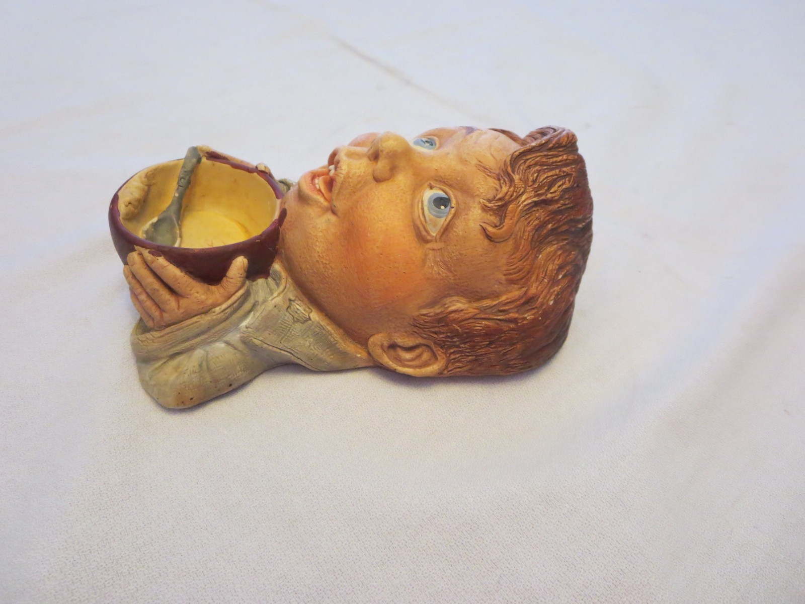 Legend Chalkware Head Oliver Twist Height 5.5″. Very Good Condition