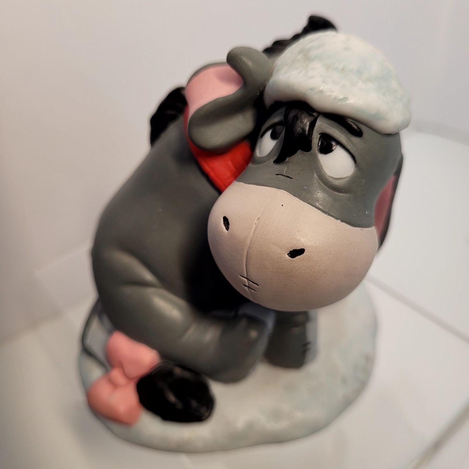 Disney Parks Early 2000s Tigger Pooh Eeyore Snowball Fight Figurines