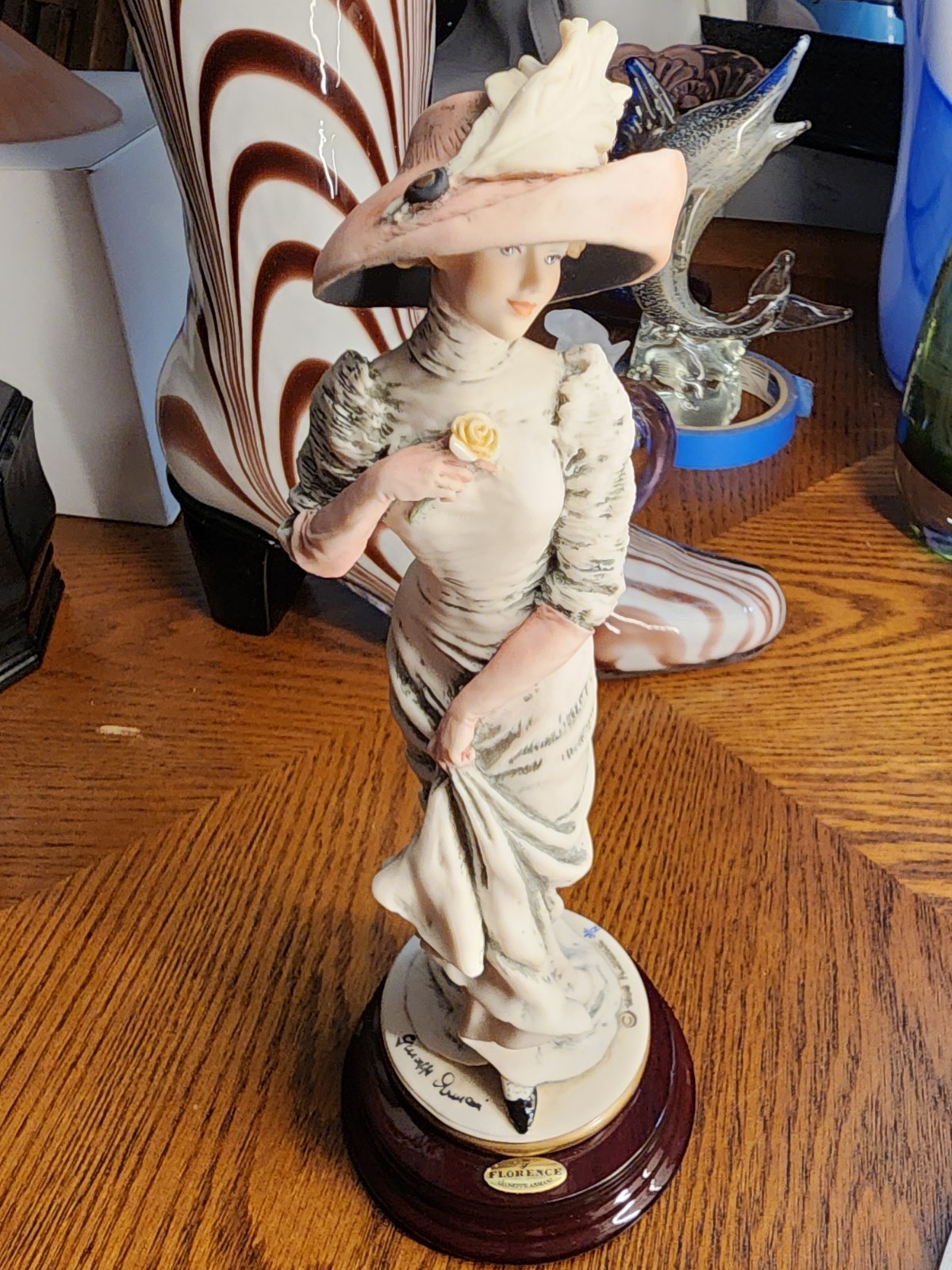 Giuseppe Armani Figurine Capodimonte Alice Statue Florence Porcelain Décor 0718C