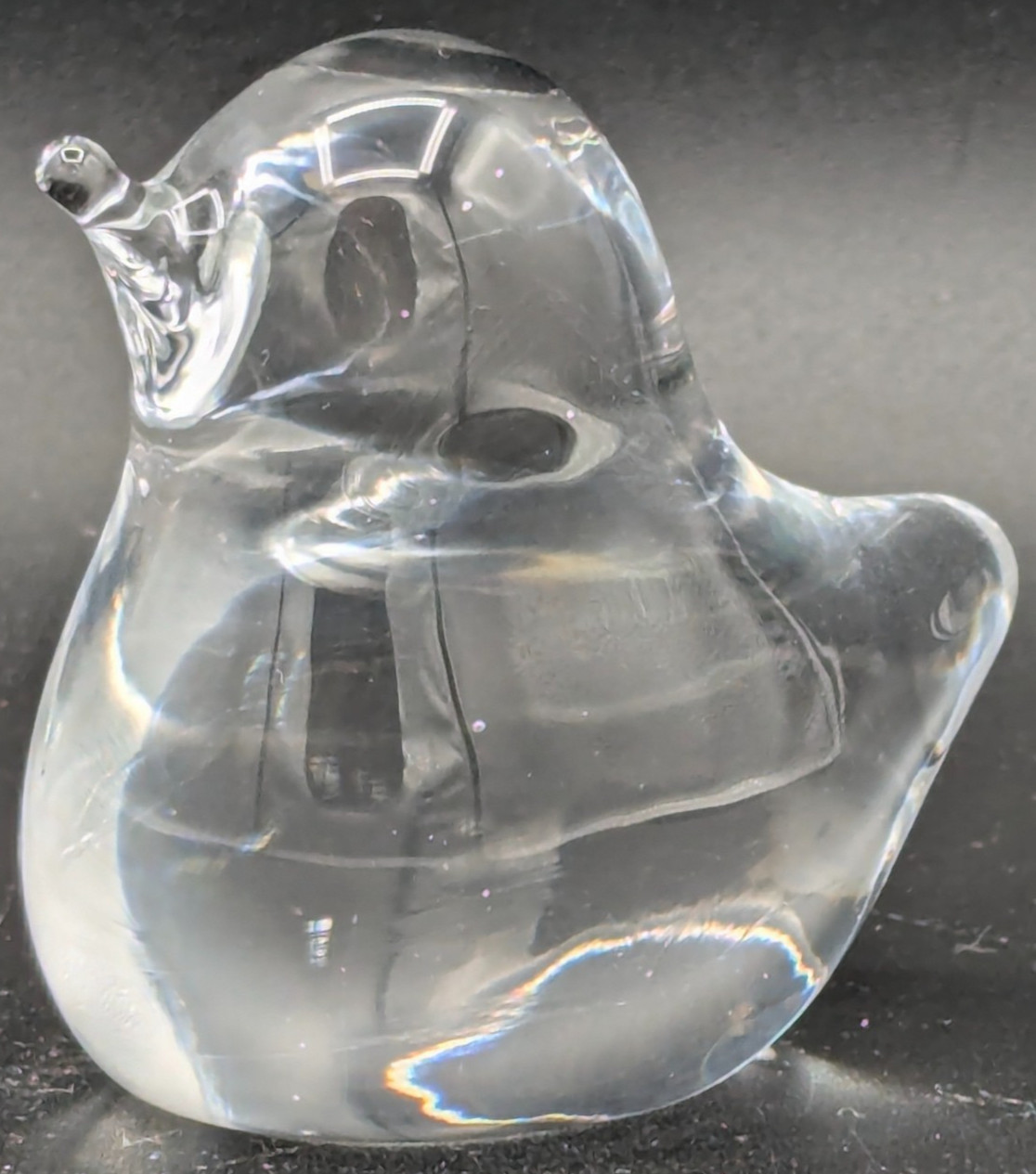 Daum France Crystal Bird Figurine – Signed – 2.5″