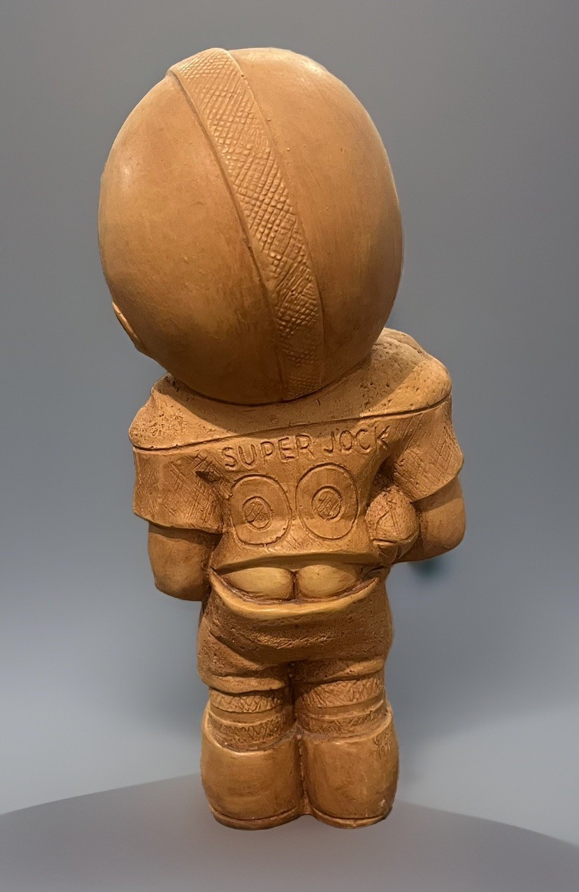 VTG Fannykins Bill Mack JOCK FOOTBALL PLAYER Statue Resin FIGURE Sculpture Super