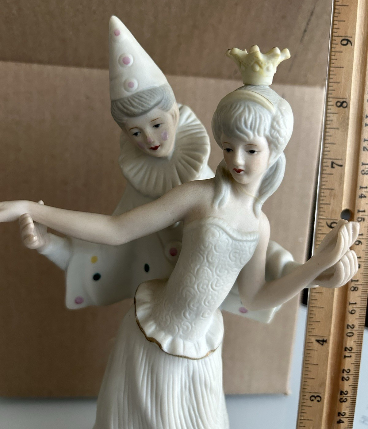 Royal Duncan Dancing Clown with Princess Music Box Figurine