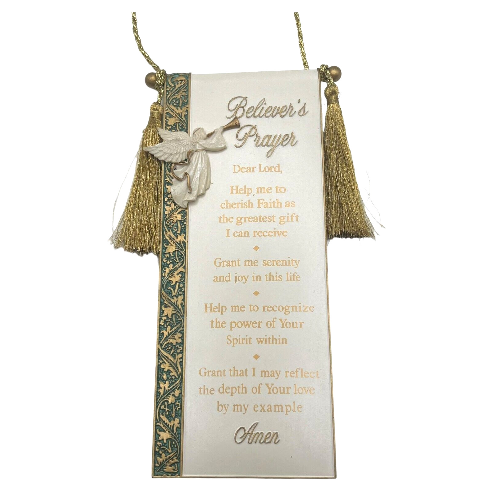 Believers Prayer Wall Hanging Religious Christianity Angel Roman Inc 7.5″