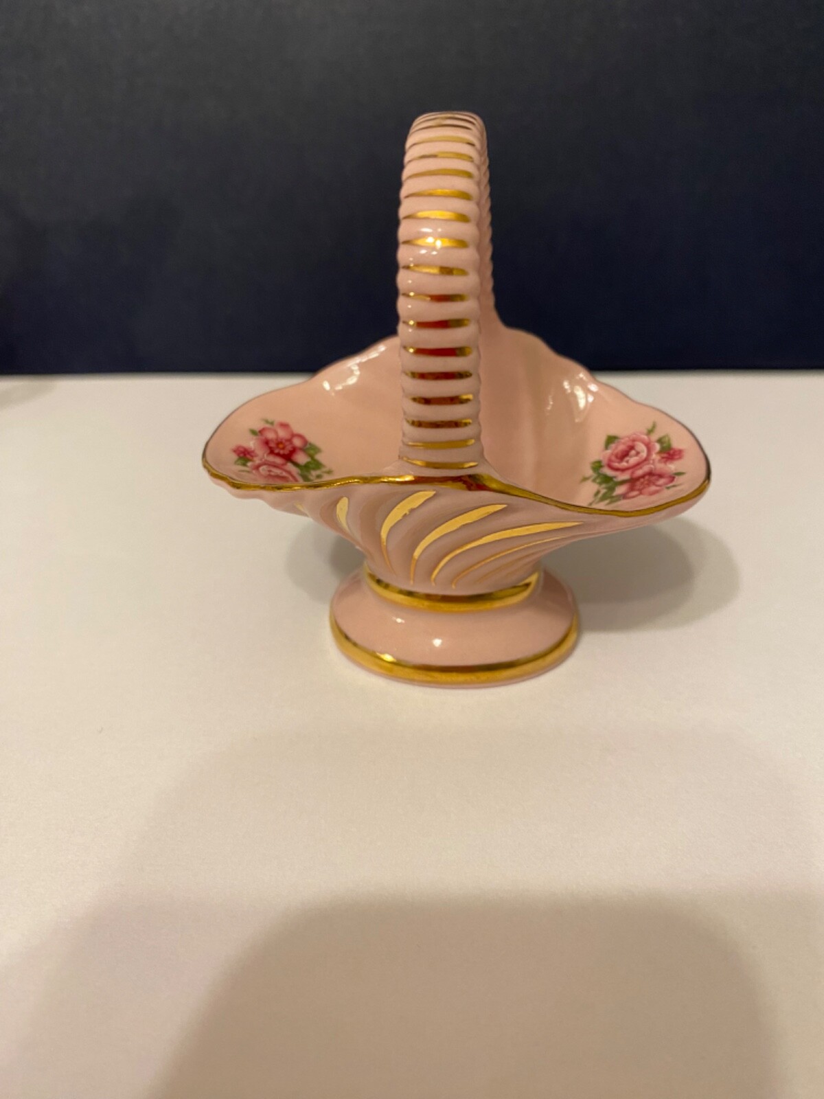 pink porcelain czechoslovakia