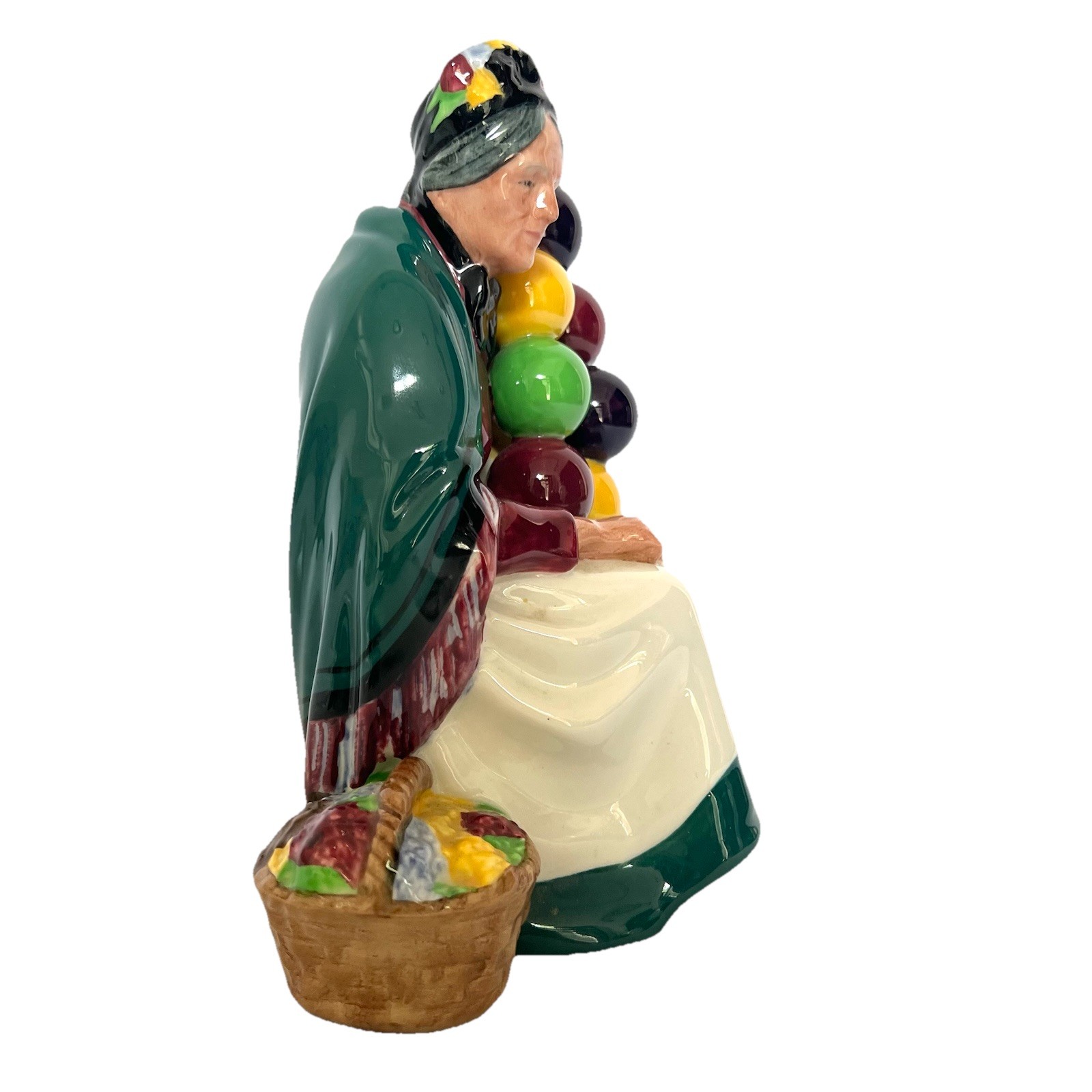 ” The Old Balloon Seller” Royal Doulton England HN 1315 Lady Porcelain Figurine