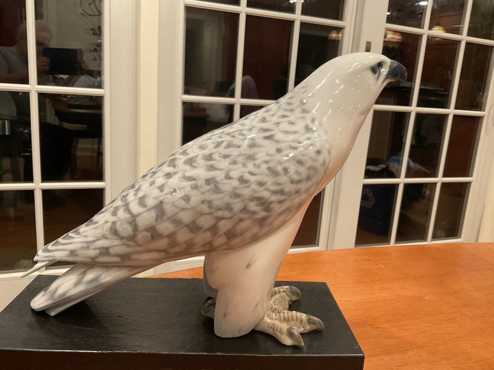 Royal Copenhagen Denmark Lg. Porcelain Bird Figurine # 263 Icelandic Falcon READ