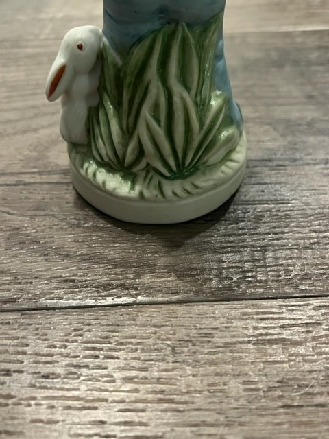 Vtg.Figurine Boy w/ Accordian and Bunny McCrory Corp Gifts From Around the World