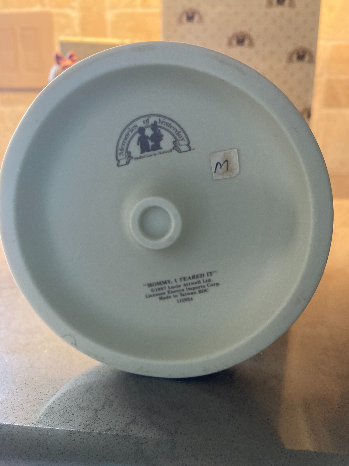 2 Enesco Memories of Yesterday “Mommy, I Teared It” – Large 9 1/2 & Small 5 1/2