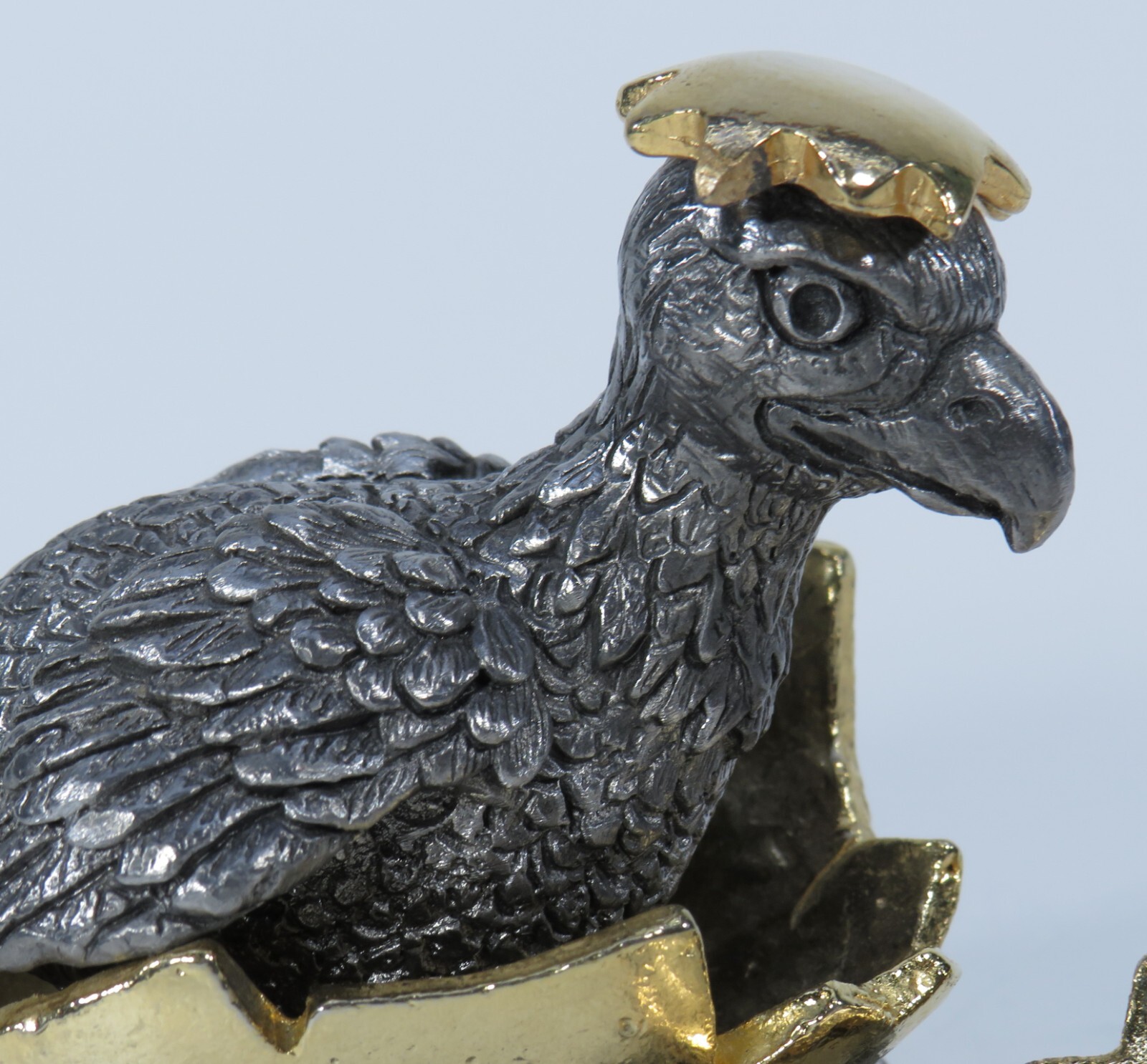 Michael Ricker Pewter “Hatching Eagle” Sculpture * Signed, Numbered * Ships Free