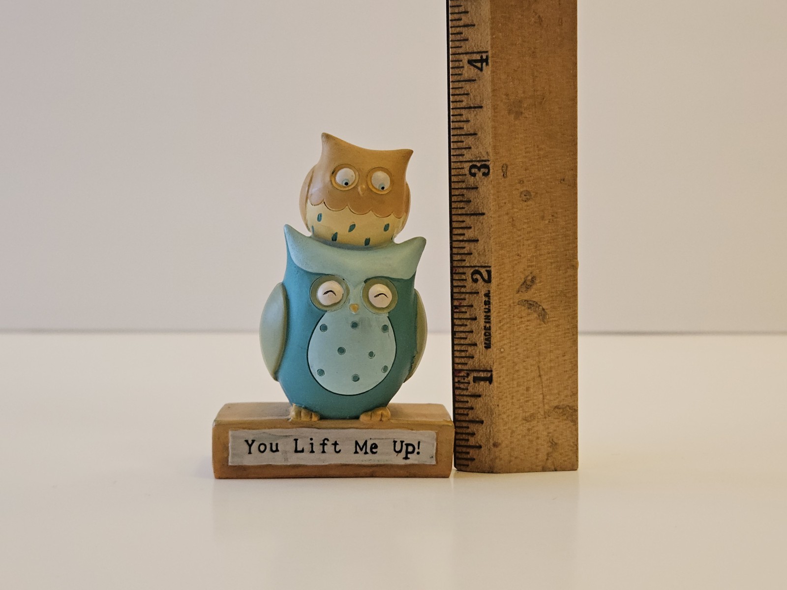 Blossom Bucket Owl Figurine Deb Strain ~ You Lift Me Up 2011