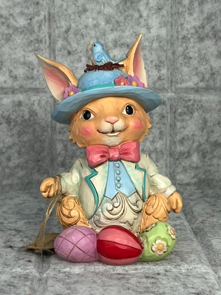Jim Shore Easter Bunny Surrounded by Easter Joy Figurine 5.25″ #6010274 – NEW