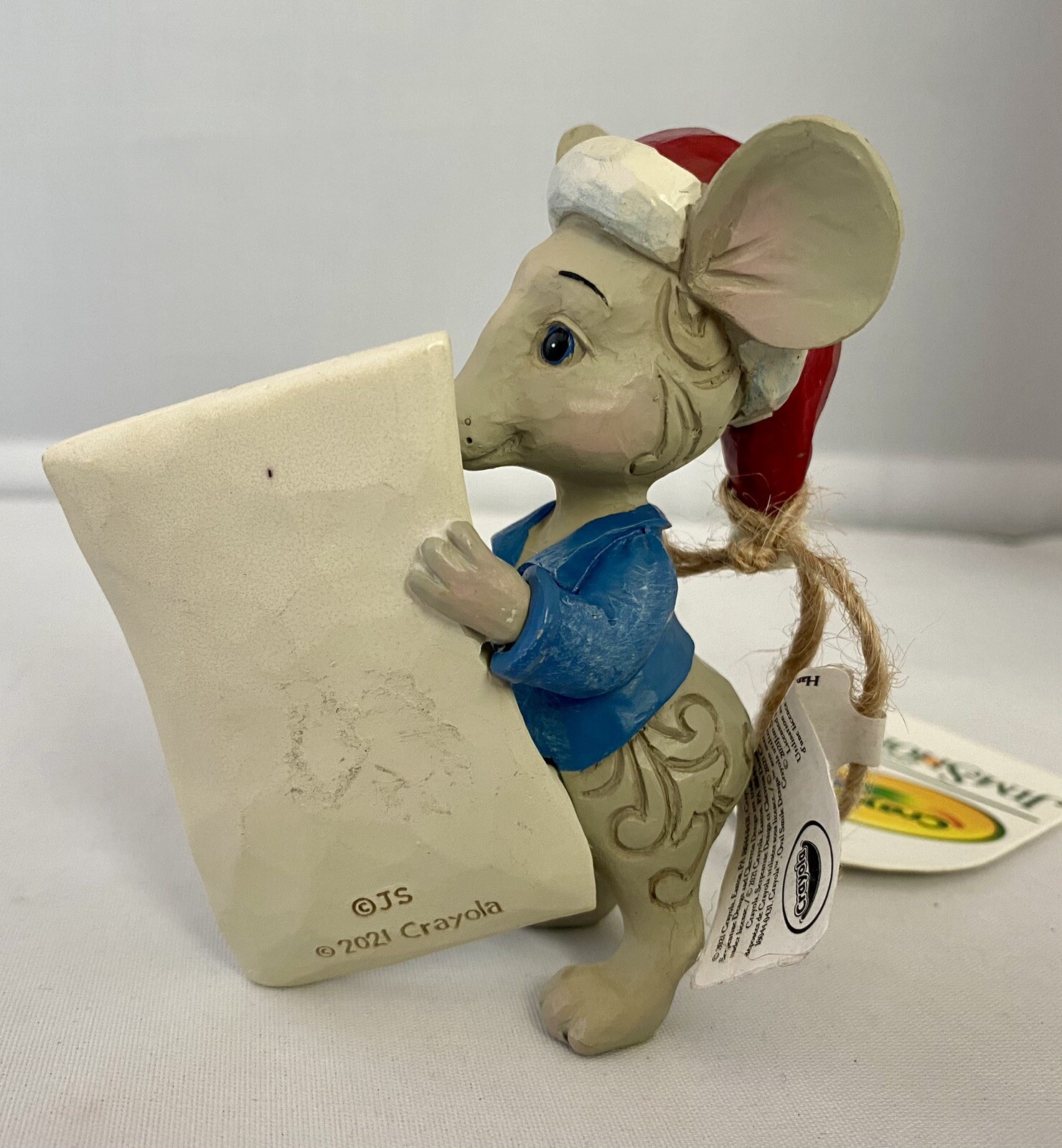 Jim Shore Crayola Crayon Christmas Mouse Mini Figurine 6009137 with tag 2021