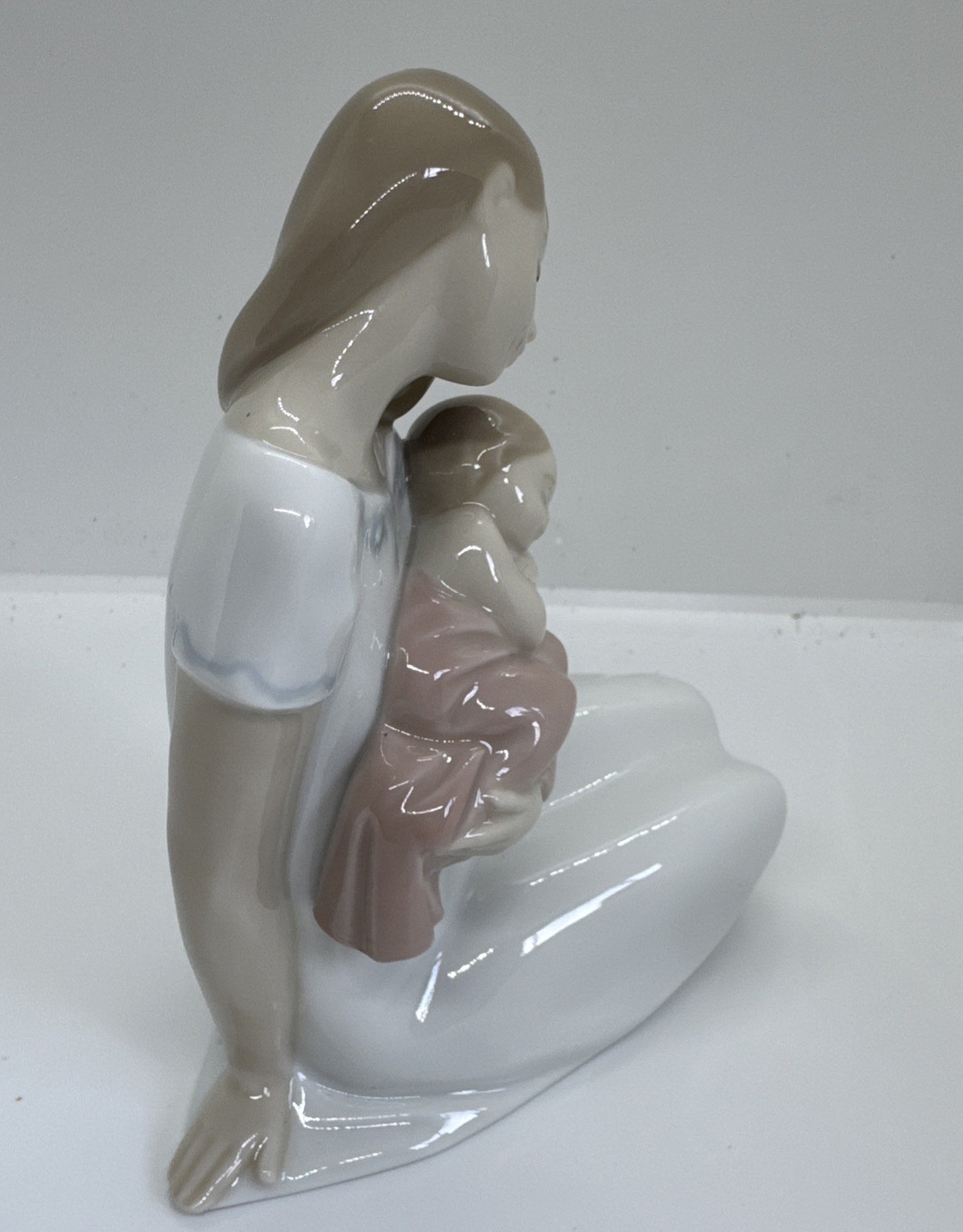 NAO BY LLADRO ~ LIGHT of My Days SPECIAL ED #1705 ~ MOTHER & BABY GIRL PINK