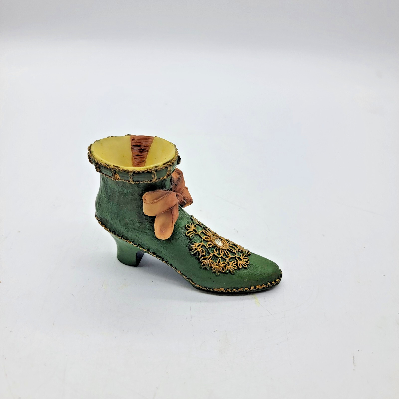 Turtle King Corp Porcelain Shoe Boot Figurine 2.5″