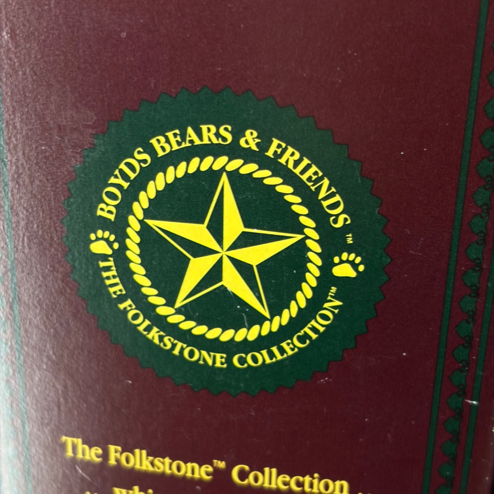 Boyds Bears & Friends Folkstone Peacenick The Sixties Santa Figurine 1998 With B