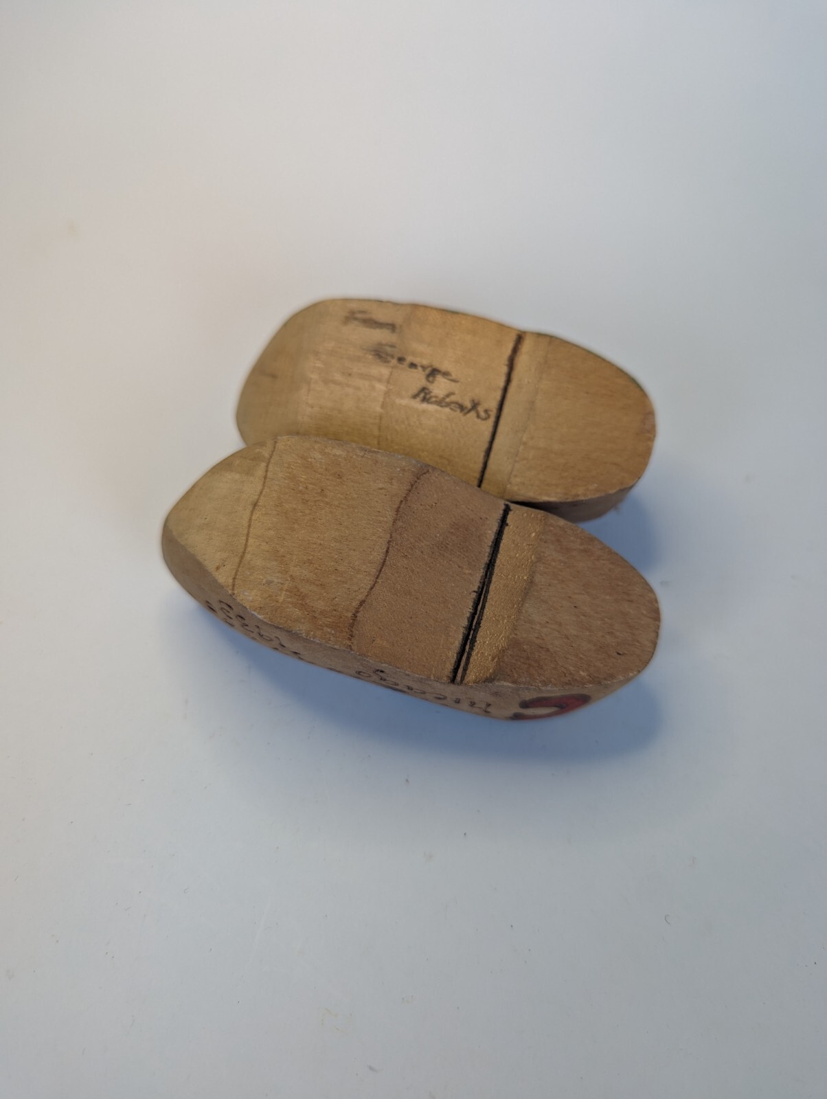 1933 Antique Wooden Shoes SOUVENIR OF CHICAGO WORLD’S FAIR Century of Progress