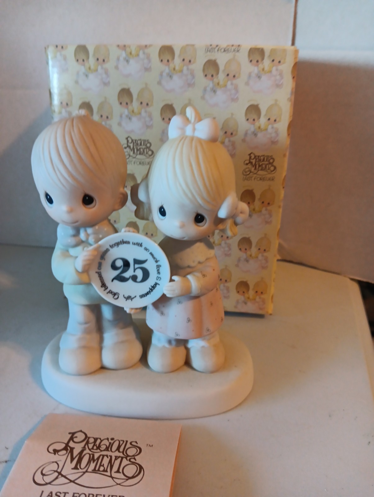 Precious Moments 25th Anniversary #E-2857 “God Blessed Our Years Together…”