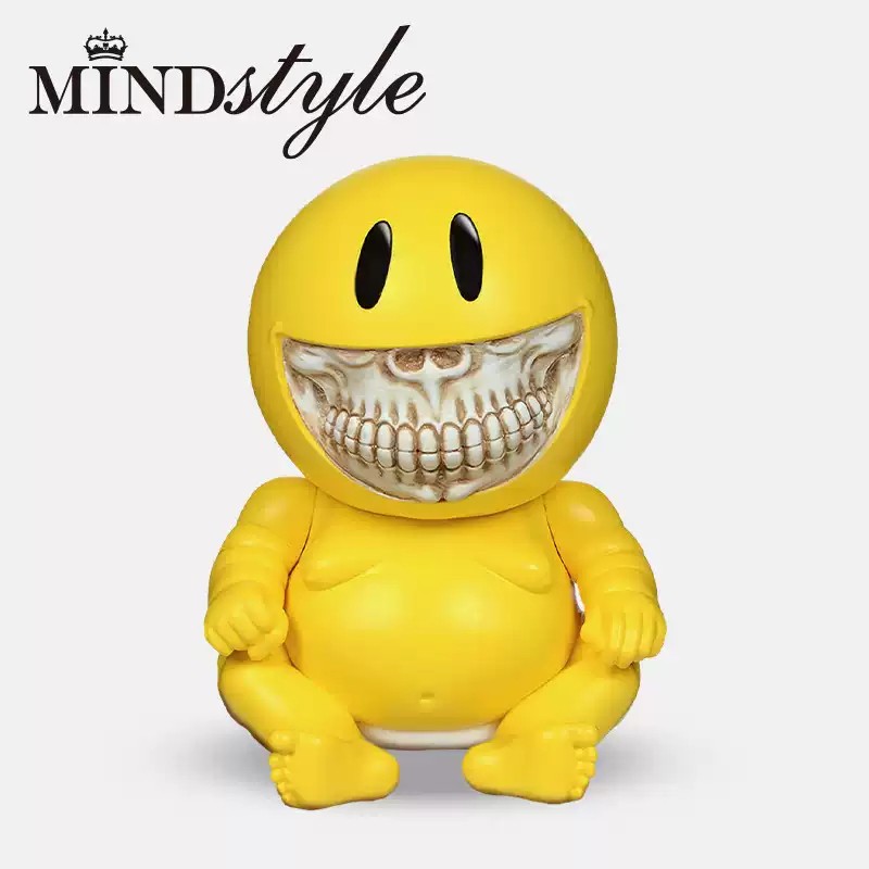 MINDstyle Ron English Grinnie Limited Ver. Fashion Figure Art Toy 19cm New