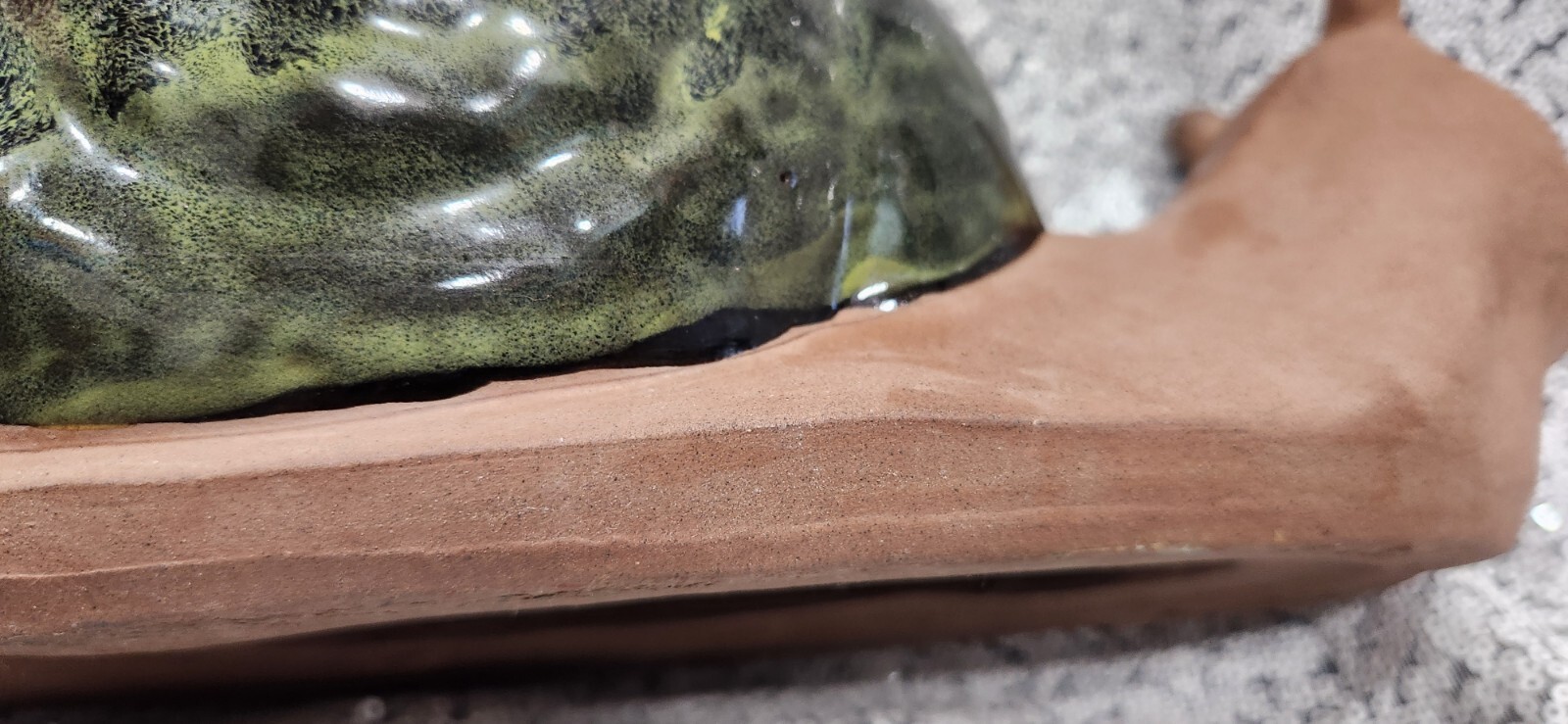 Lumaca Valentina pottery snail 11″ Long Vintage Weighs 3 Pounds Garden Statue