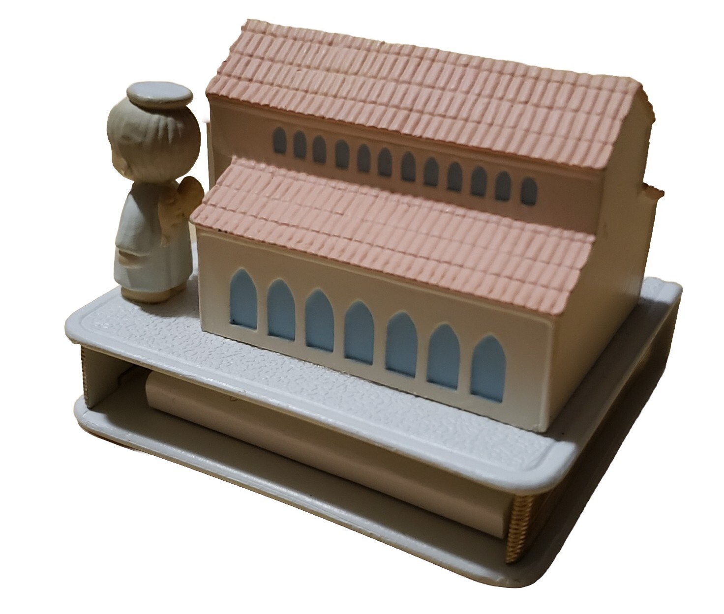 Precious Moments 1991 There’s A Christian Welcome Here Plastic W/Mini Bible