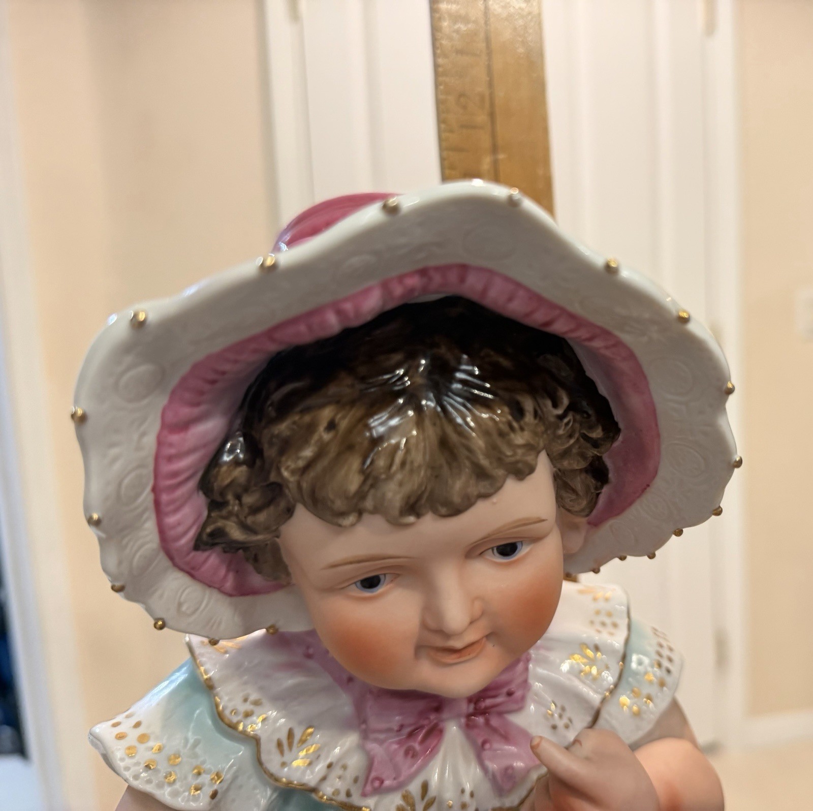 Vtg 50s Piano Babies Baby Pair Boy Girl Bonnet Porcelain Figurines Ardalt Japan