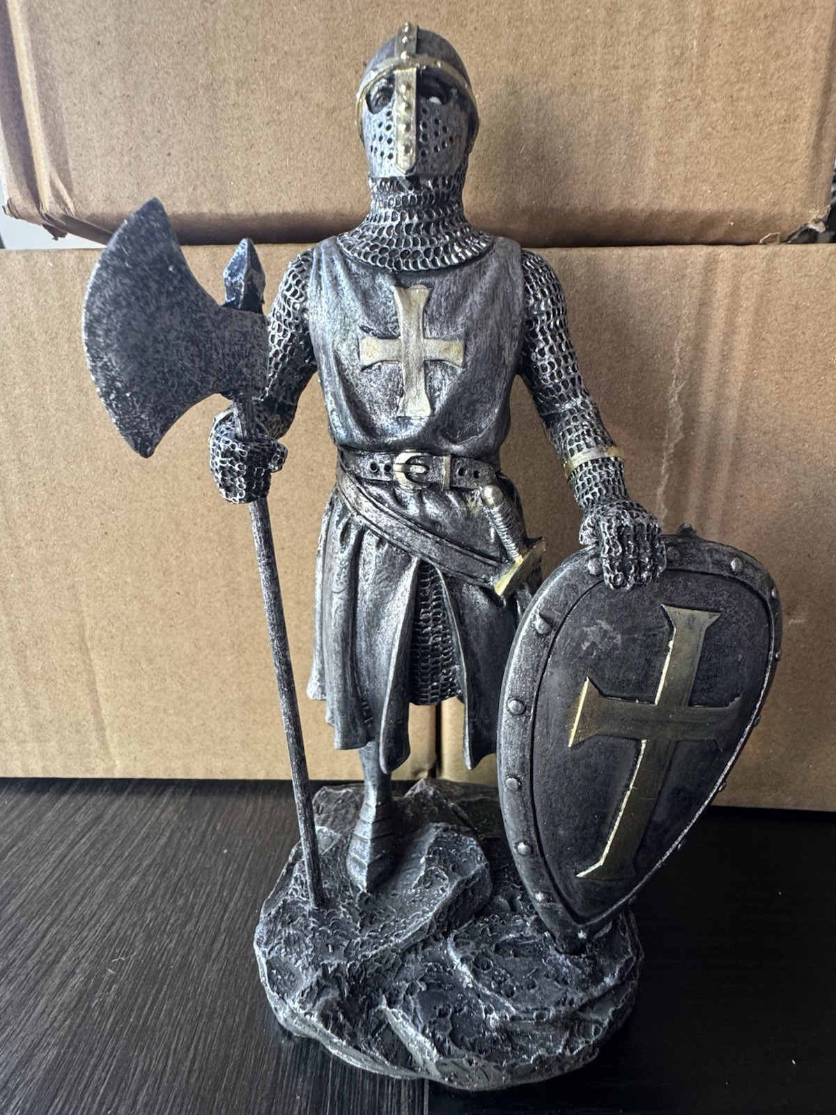 Medieval Knight Statue, Display, Resin