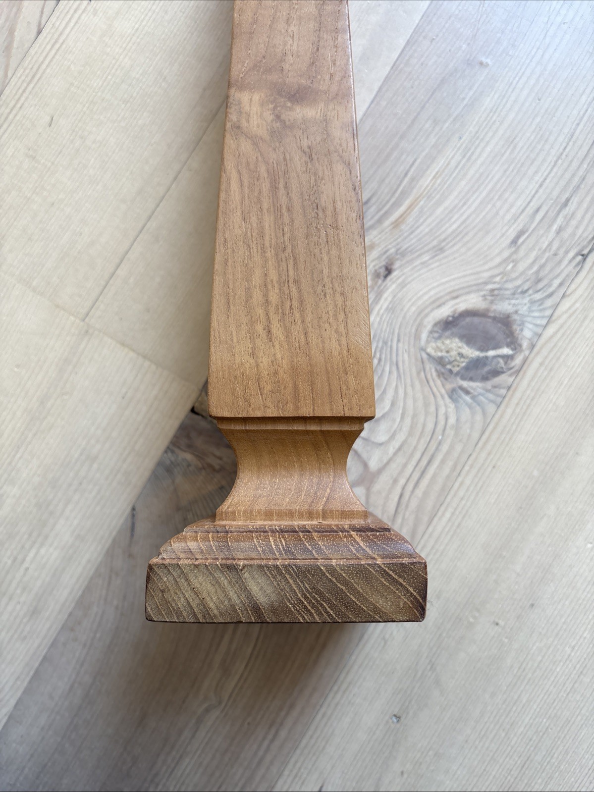 Hand Carved Wooden Obelisk