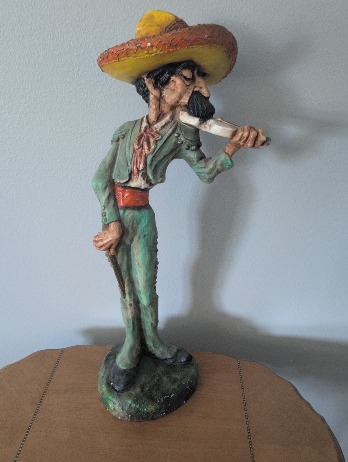Large Vintage 1968 Universal Statuary 30” State Luis The Mariachi Violinist #437
