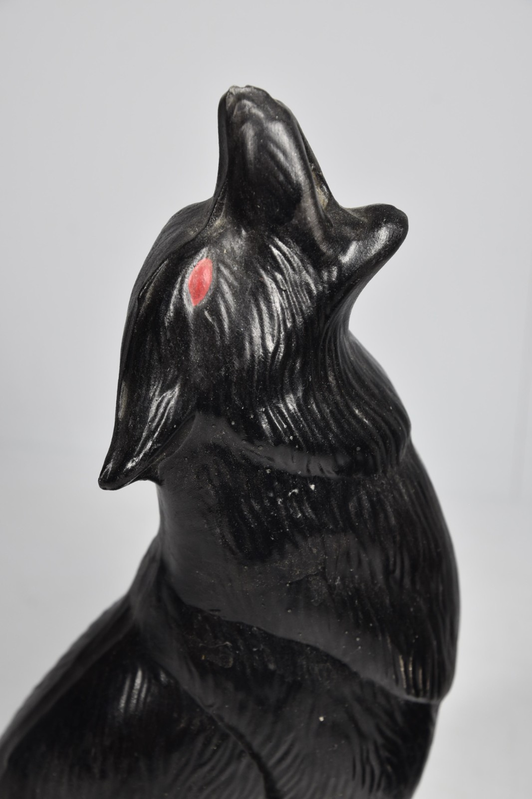 2 Vintage Howling Coyotes Pottery Figurine Statues Southwest Decor Candle Votive