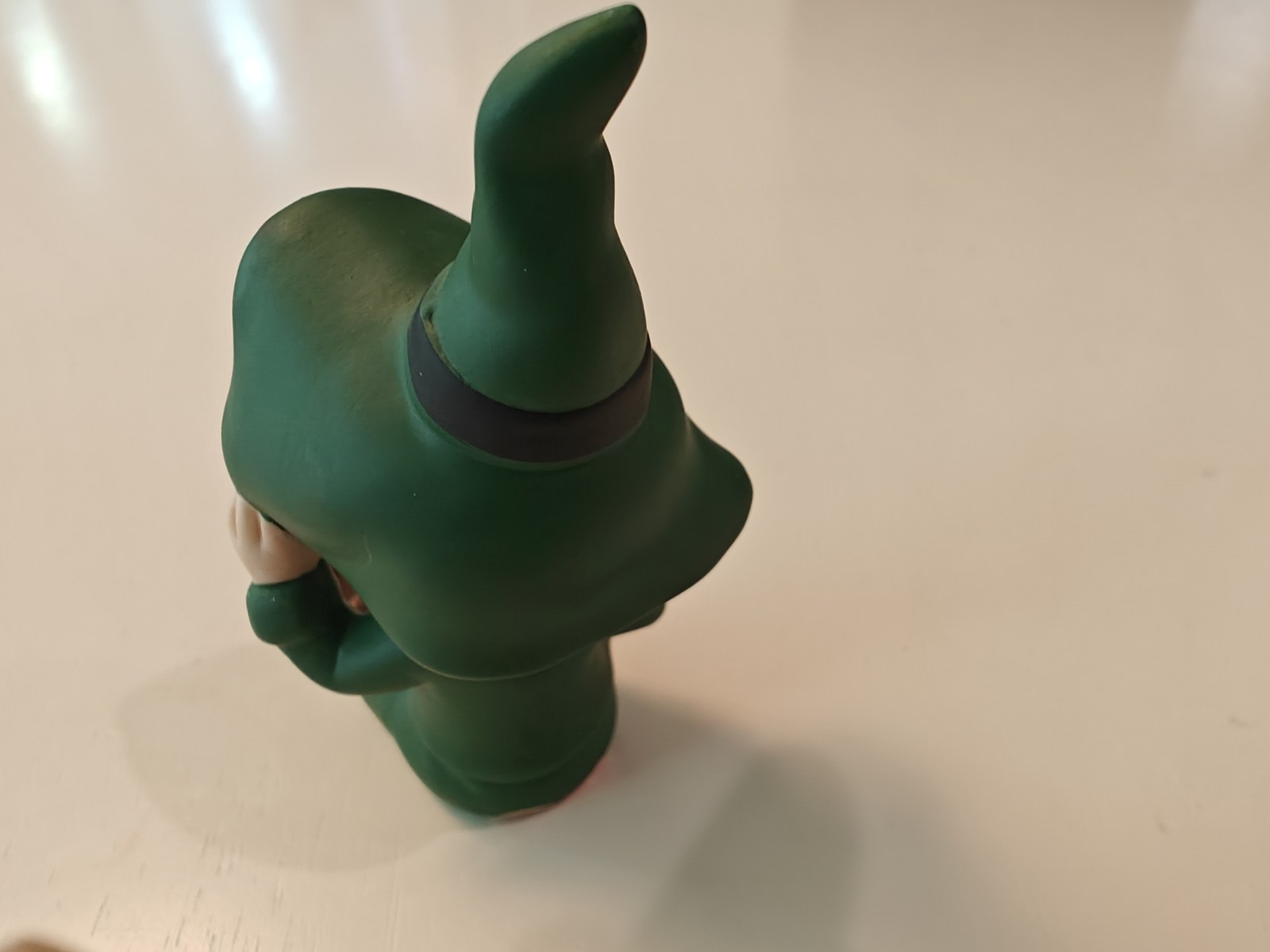 Lefton Ceramic Pixie Elf Leprechaun Irish Figurine Hat with Tag Vtg Collectible