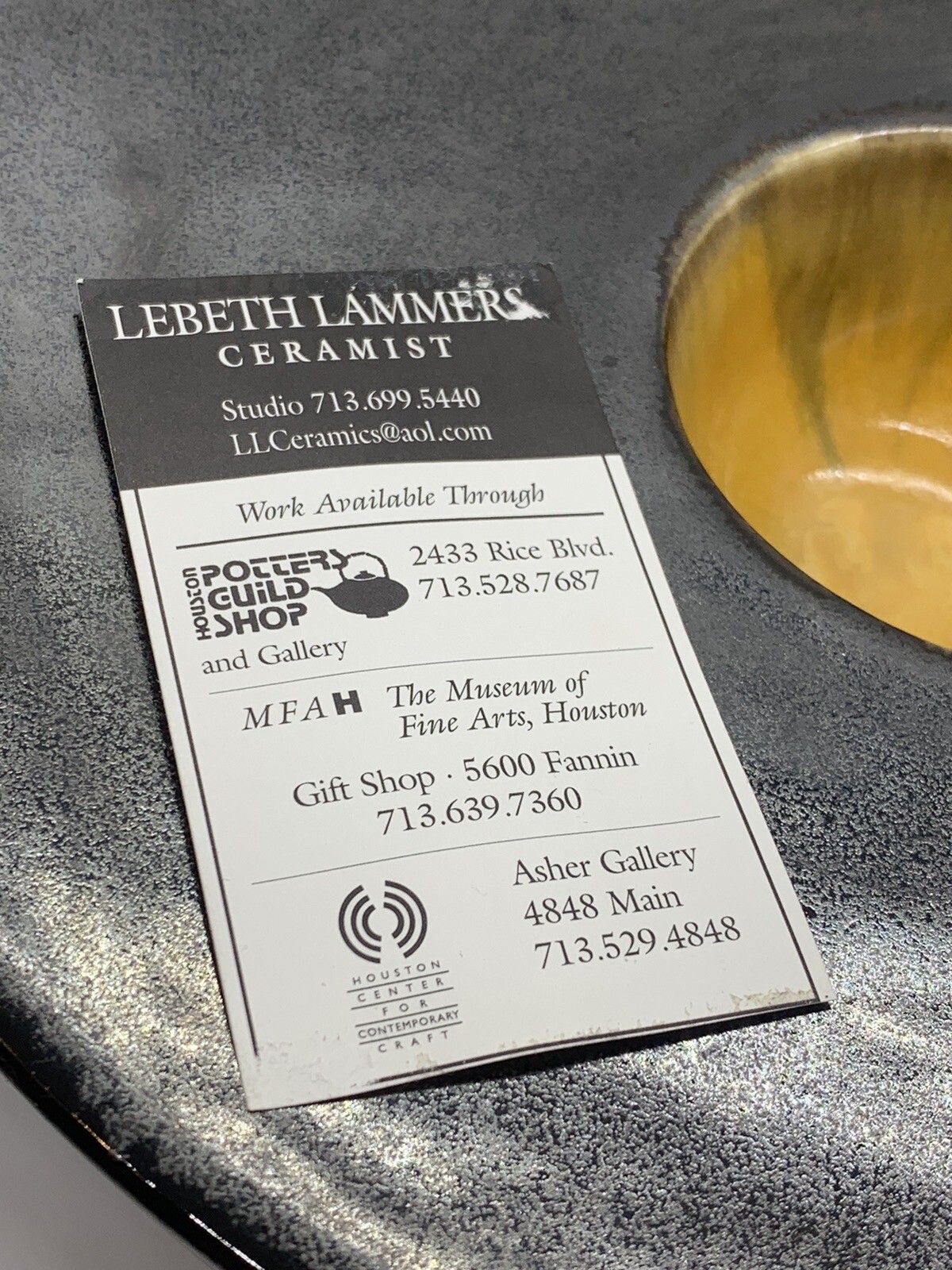 Lebeth Lammers Double Wall Bowl signed by Lebeth Lammers ( 2003 ) Unique Piece