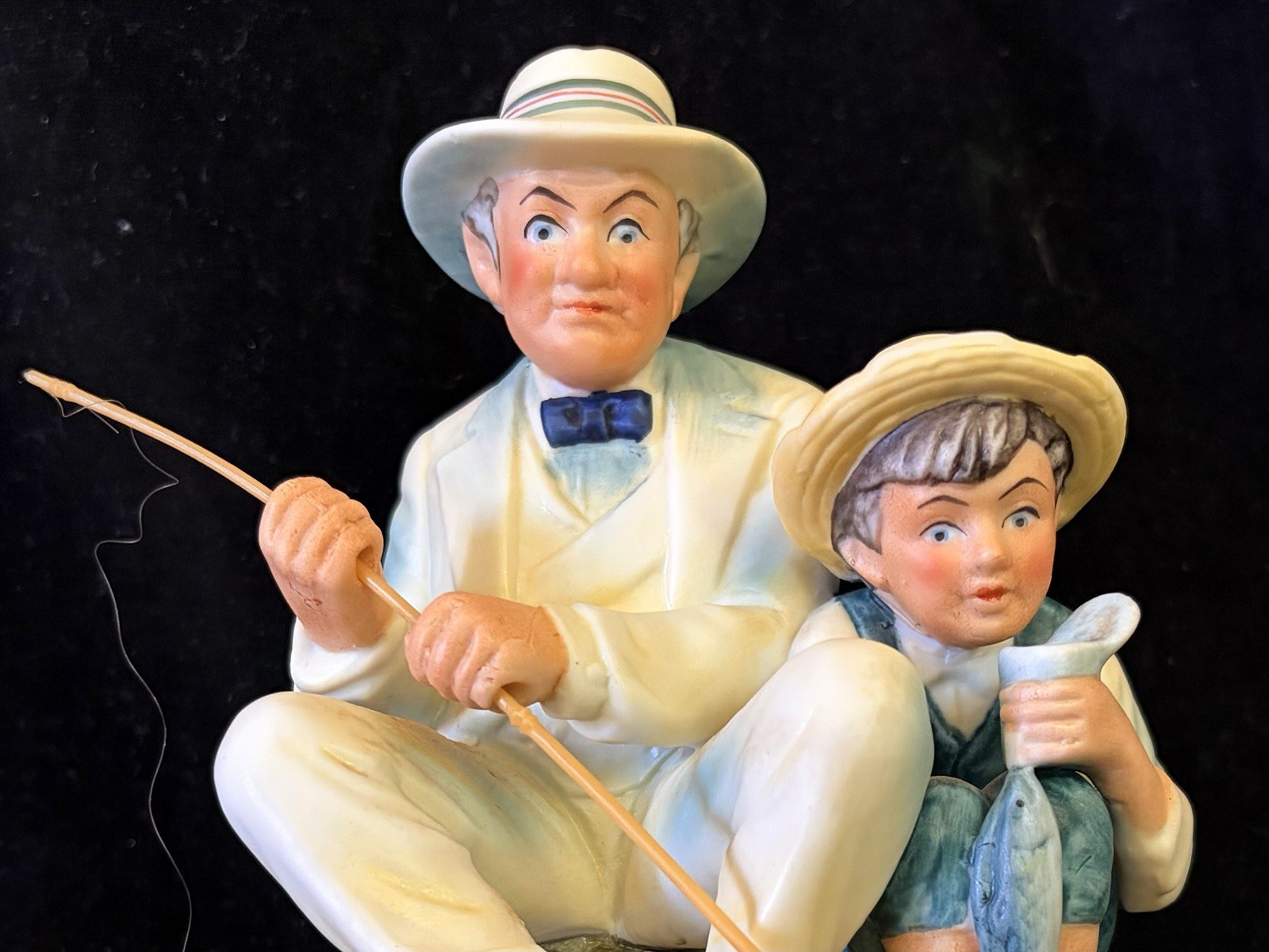 1974 Norman Rockwell Summer “Old Mill Pond” Porcelain Figurine #405