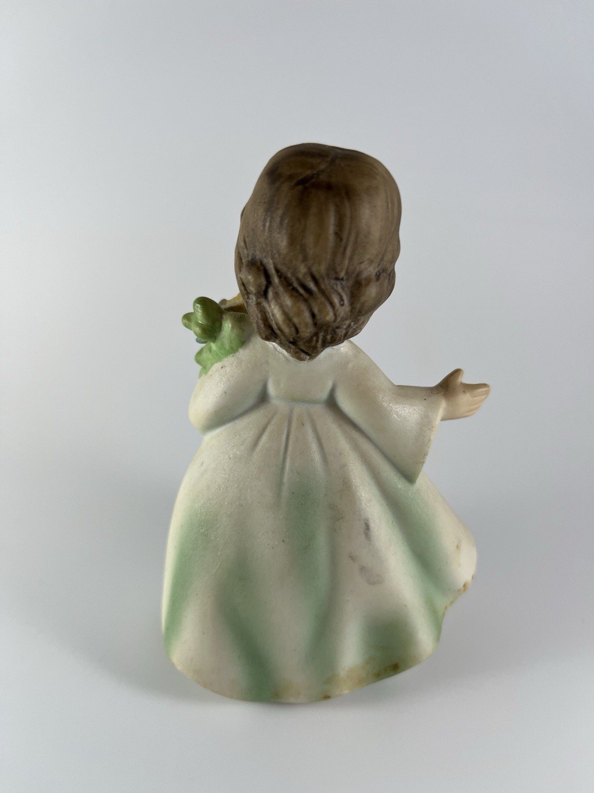 Ardco February Birthday Girl Figurine Holding Flowers Vintage ‘50s ‘60s
