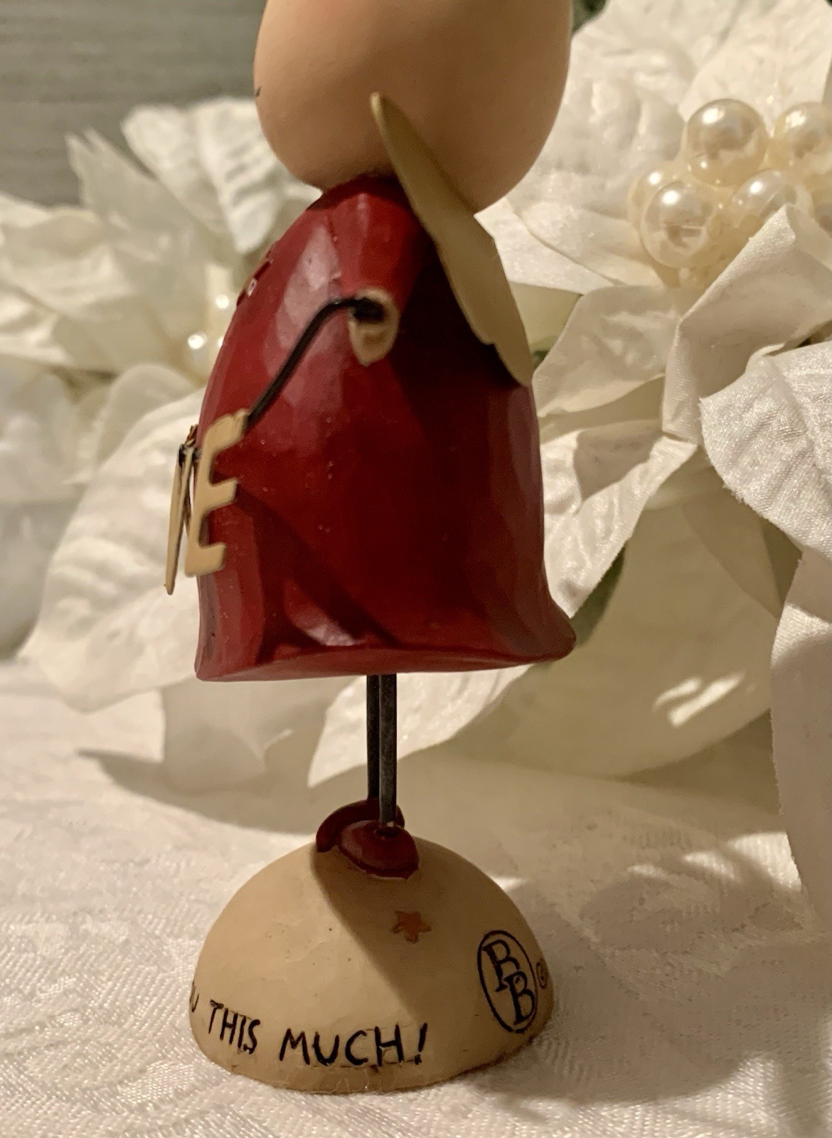 Blossom Bucket Dan Dipaolo Figurine Valentine I Love You This Much Angel 4”