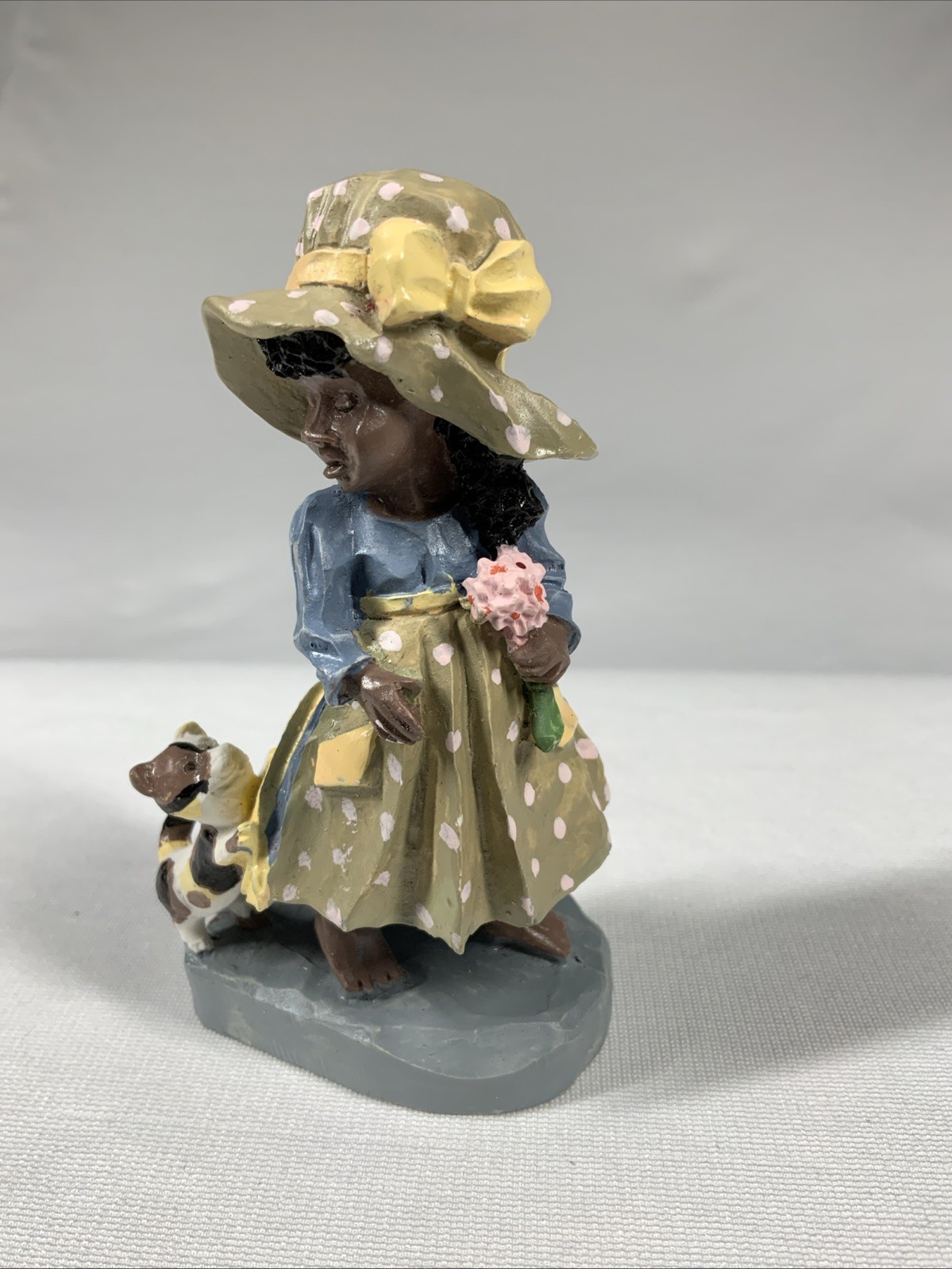 Vintage African American Tiny Figurine 3.5 Inches Tall