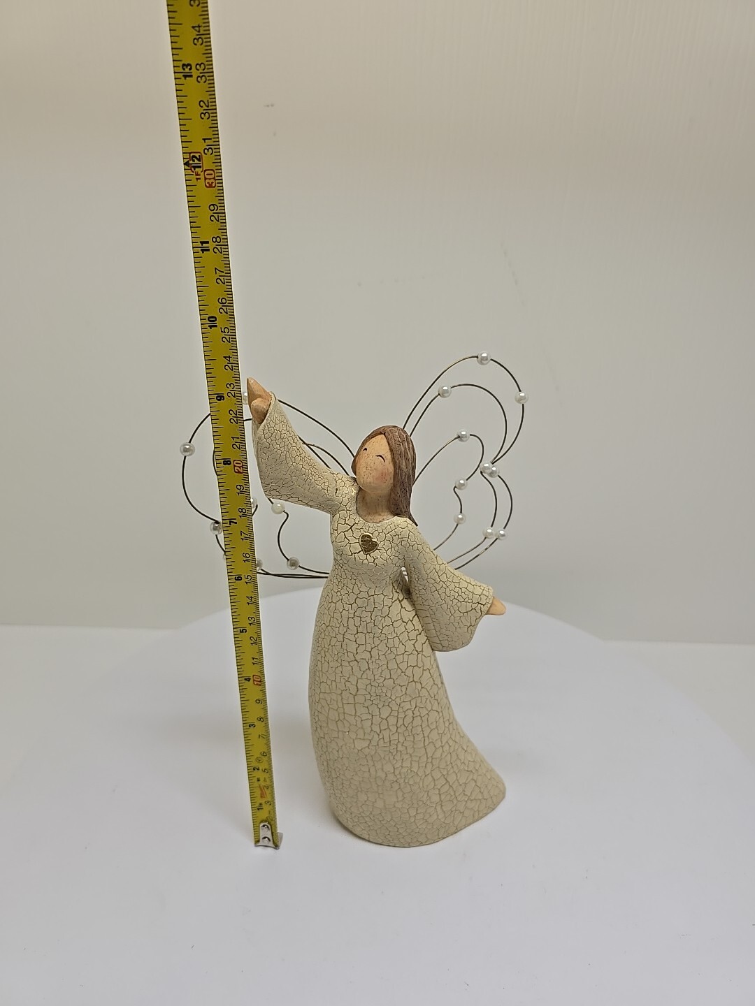 Upward Raised Arm Angle Figurine Collectible by Gift of Love, 9″