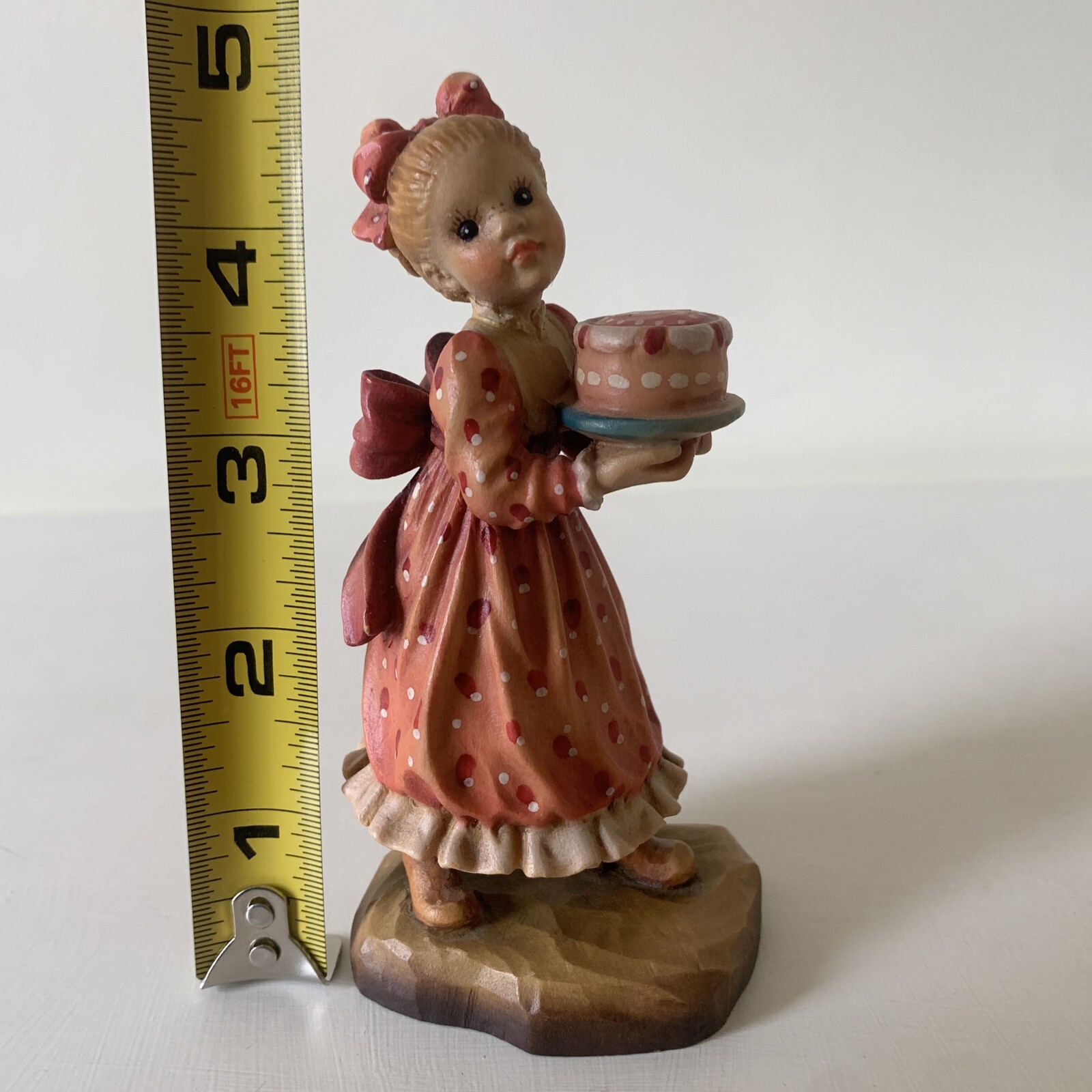ANRI VALENTINE Flavio Signed Sarah Kay 5th Anniversary 4.5″ Vintage Wood Figure