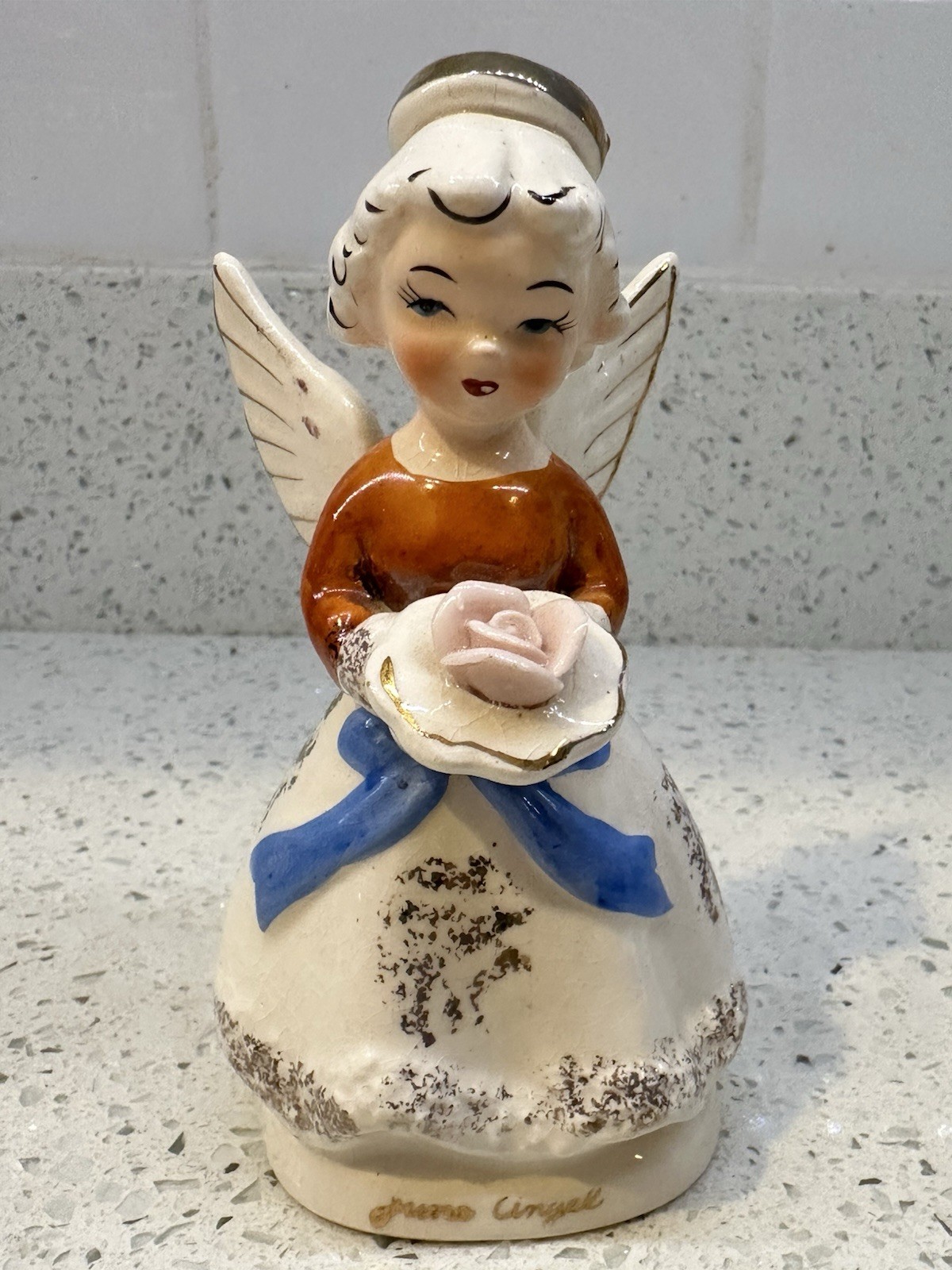 Vintage porcelain Ucagco Japan June Angel Figurine Graduation Gift