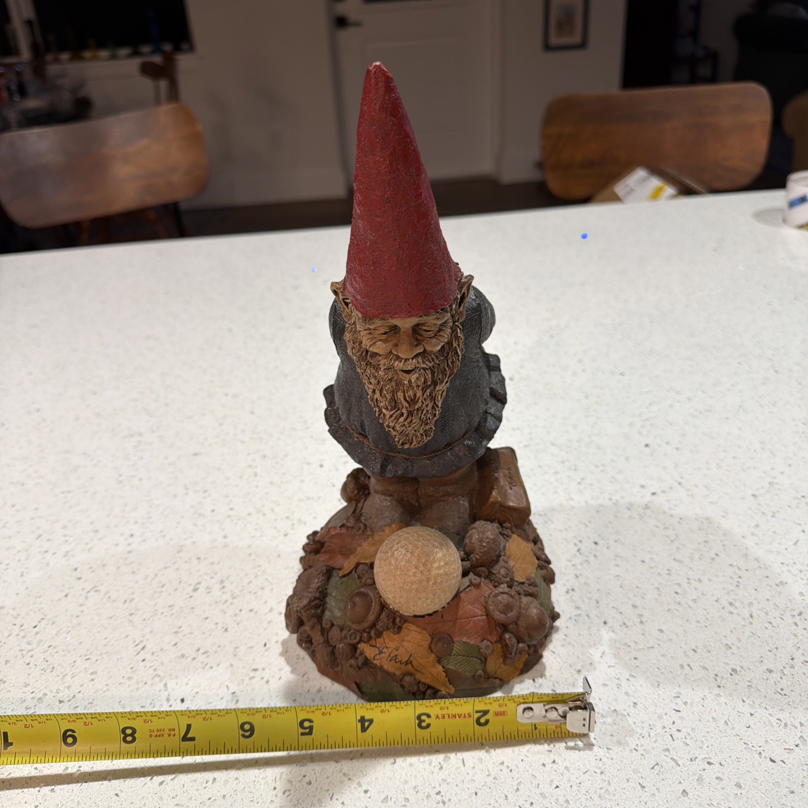 Tom Clark SIGNED Gnome JOHN ROBERT Golf Ball Gnome Cairn Studio 5301