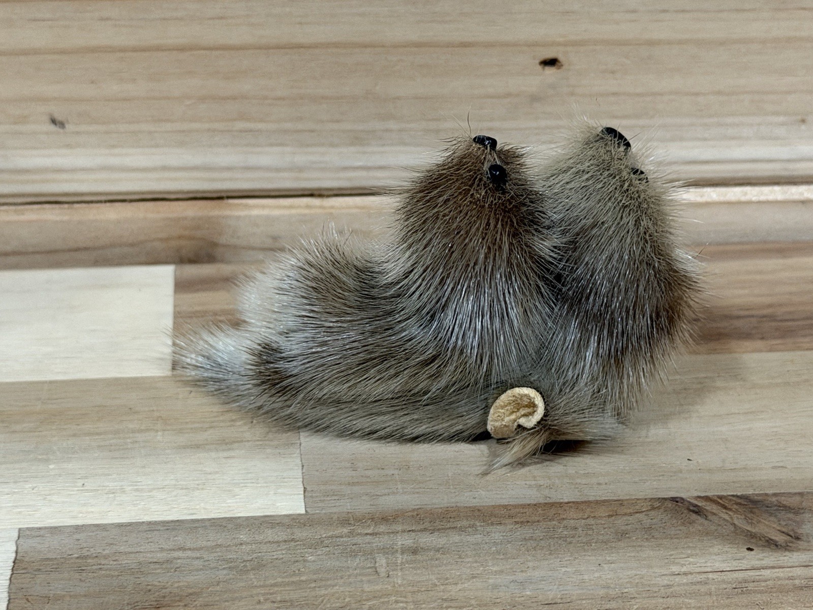 Awesome Real Fur & Leather Seal And Pup 3”Figurine New With Price Sticker