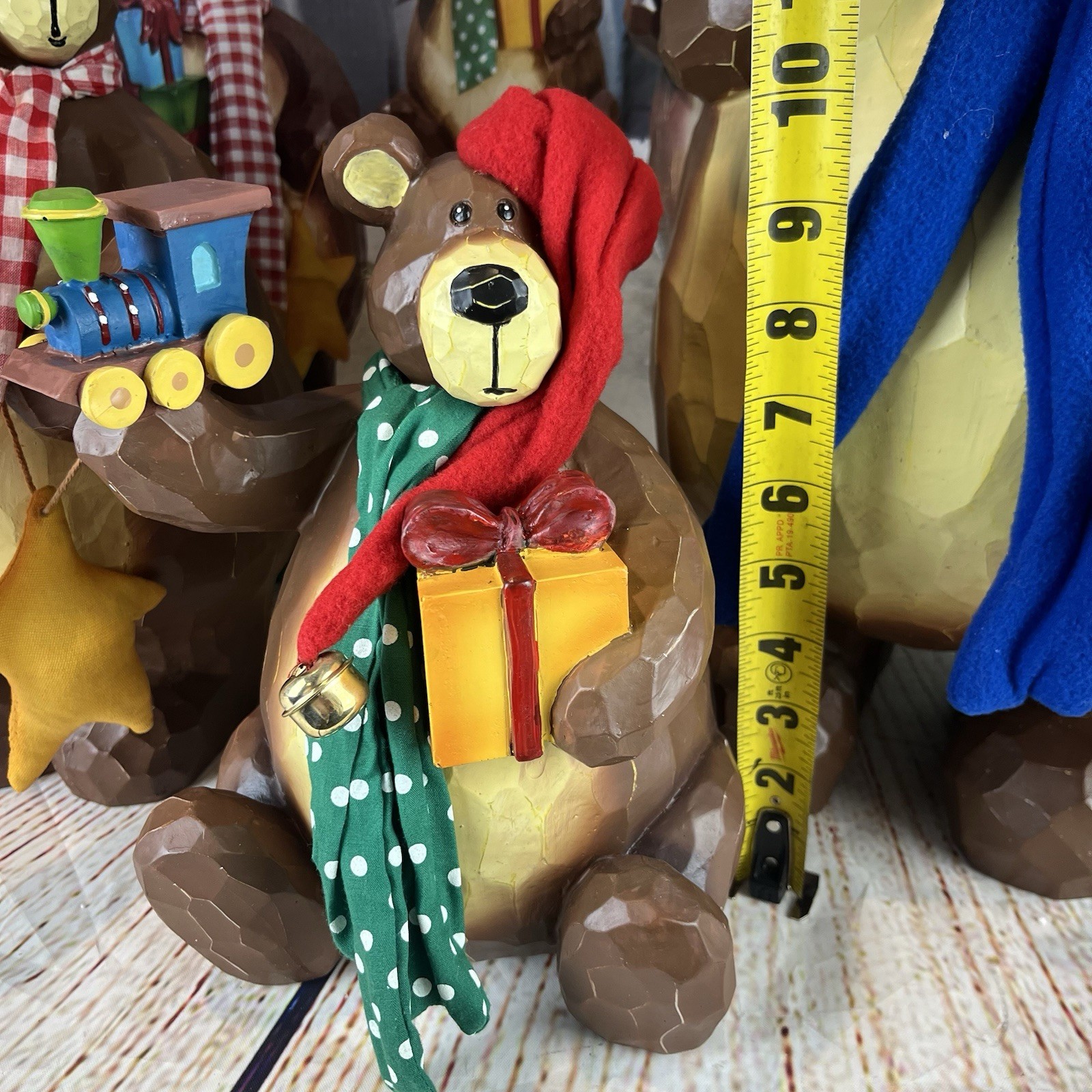 COSTCO 3 Piece Bear Family Christmas Decor Holiday Poppa Momma Baby Bear LARGE