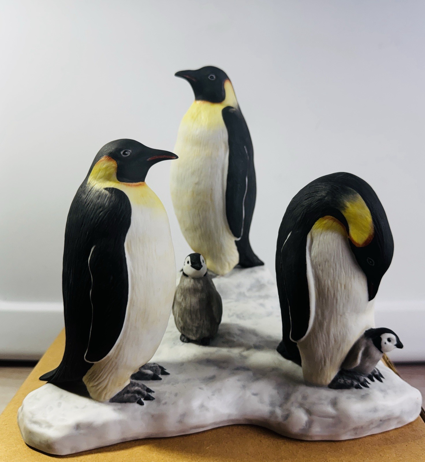 Rare Original Lynn Chase Lenox Gallery The Wildlife Collection Penguins #91/1000