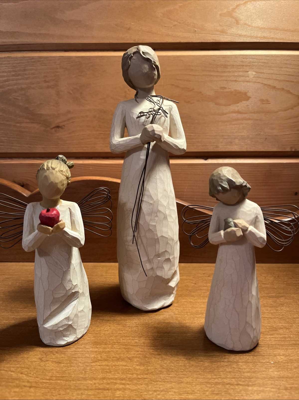 LOT OF 3 Willow Tree Figurines Grateful/ Angel of Healing/You’re The Best
