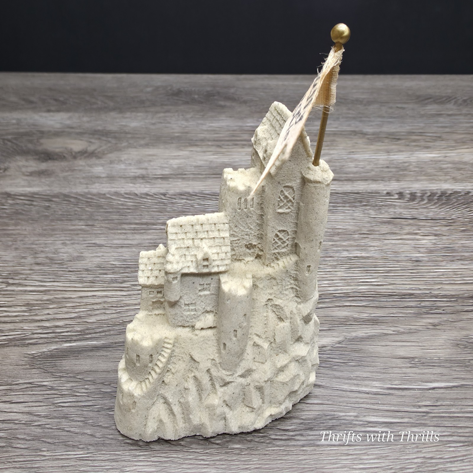 Vintage 1991 Mr. Sandman Sandcastle Sculpture – Real Sand 4.5″ – Duffy Castle