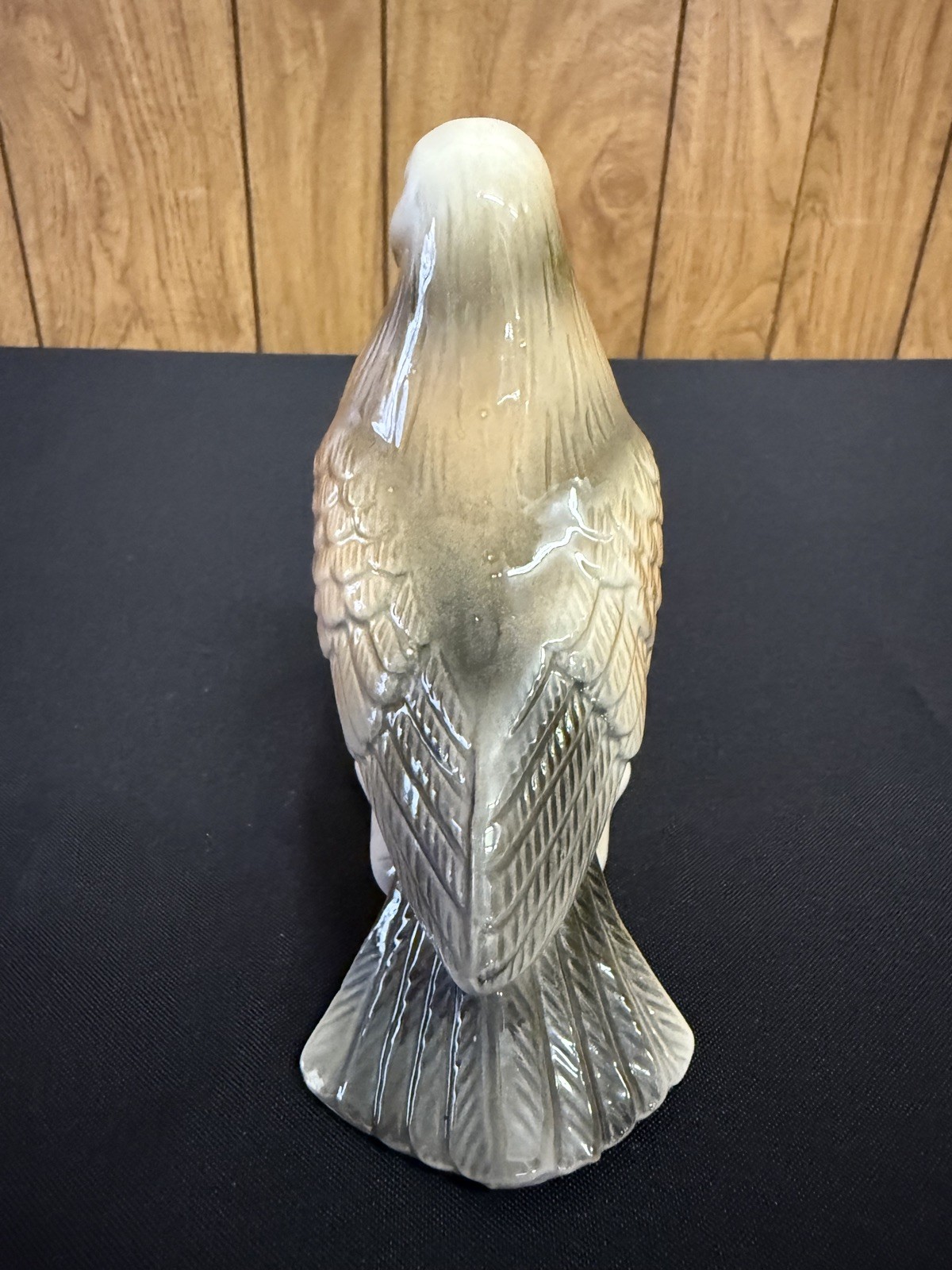 Vintage Pigeon Bird Lusterware Style Ceramic Glazed Figurine