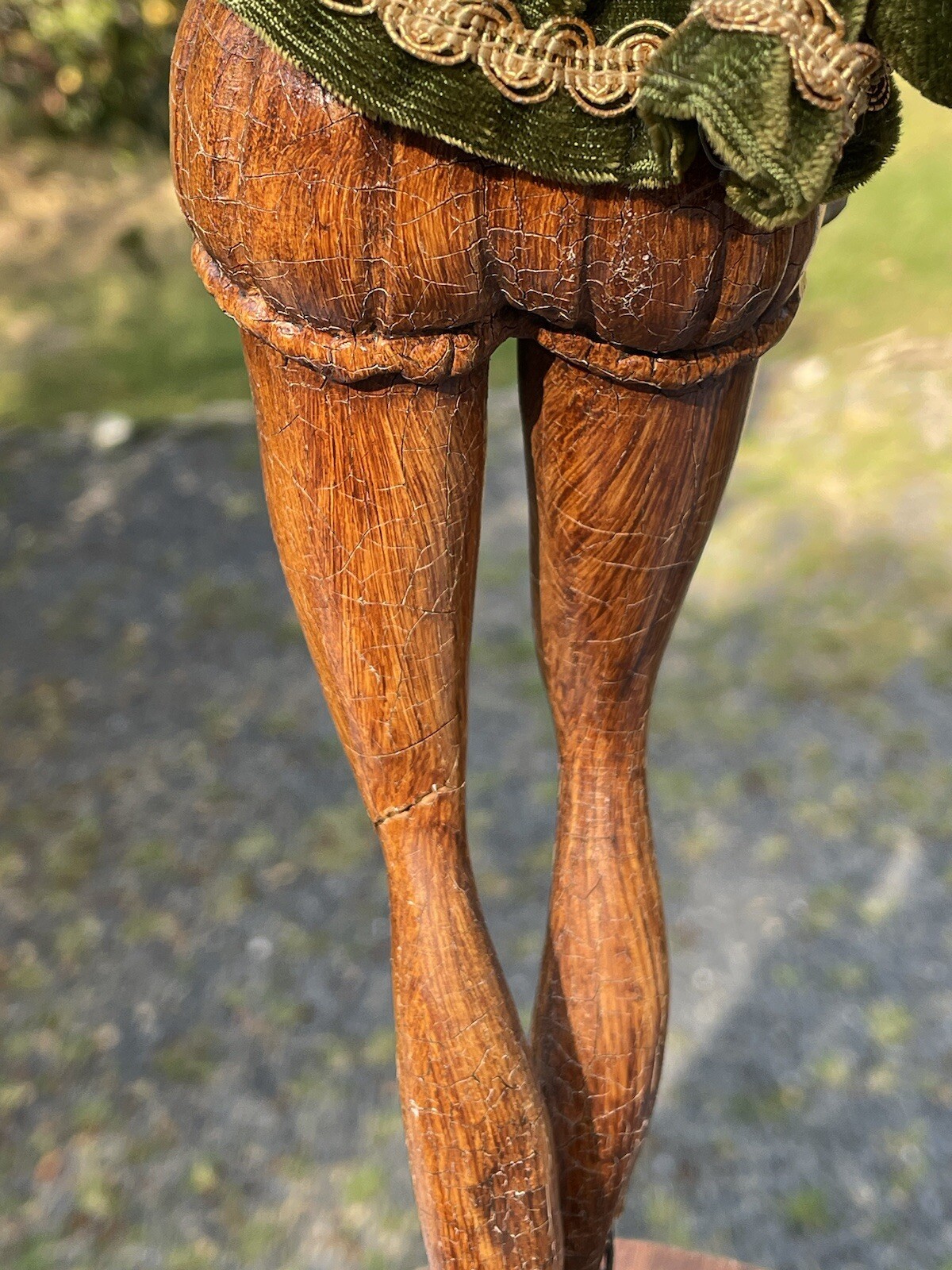 Wooden Composite Hollywood Regency Mid Century Sculpture Elf Figurine Pixie